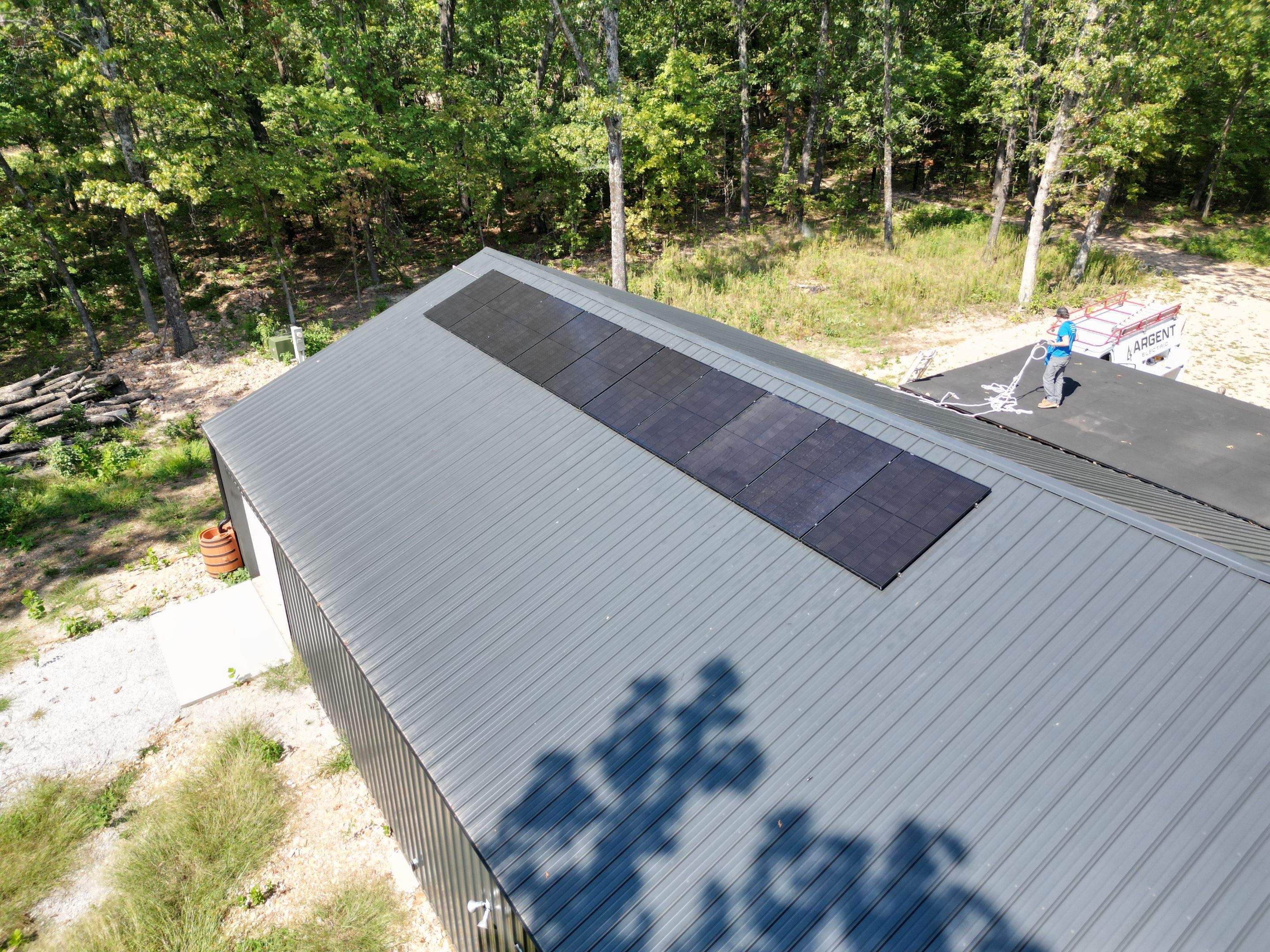 Hunting Cabin With Solar And Batteries by Argent Electric LLC