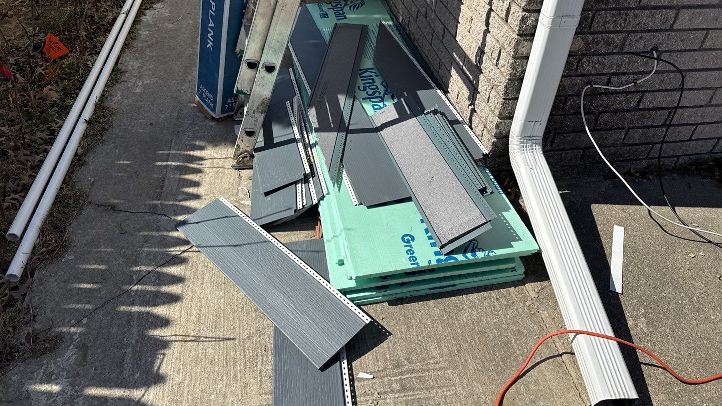 Siding Replacement using Alside Midnight Blue by 180 Contractors