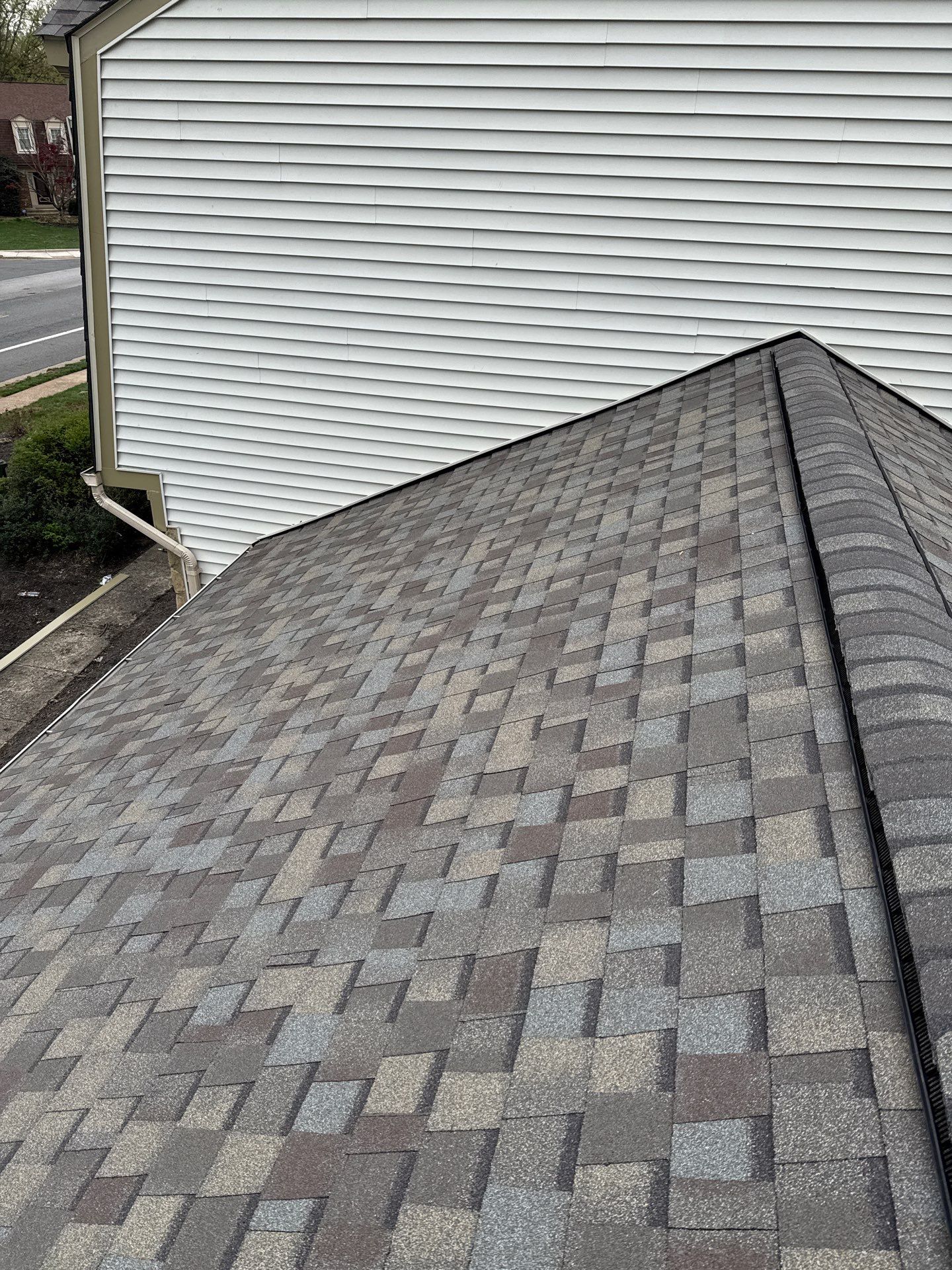 Burke: Residential Roof Replacement with CertainTeed Landmark Pro in Max Def Weathered Wood by RM Banning, Inc.