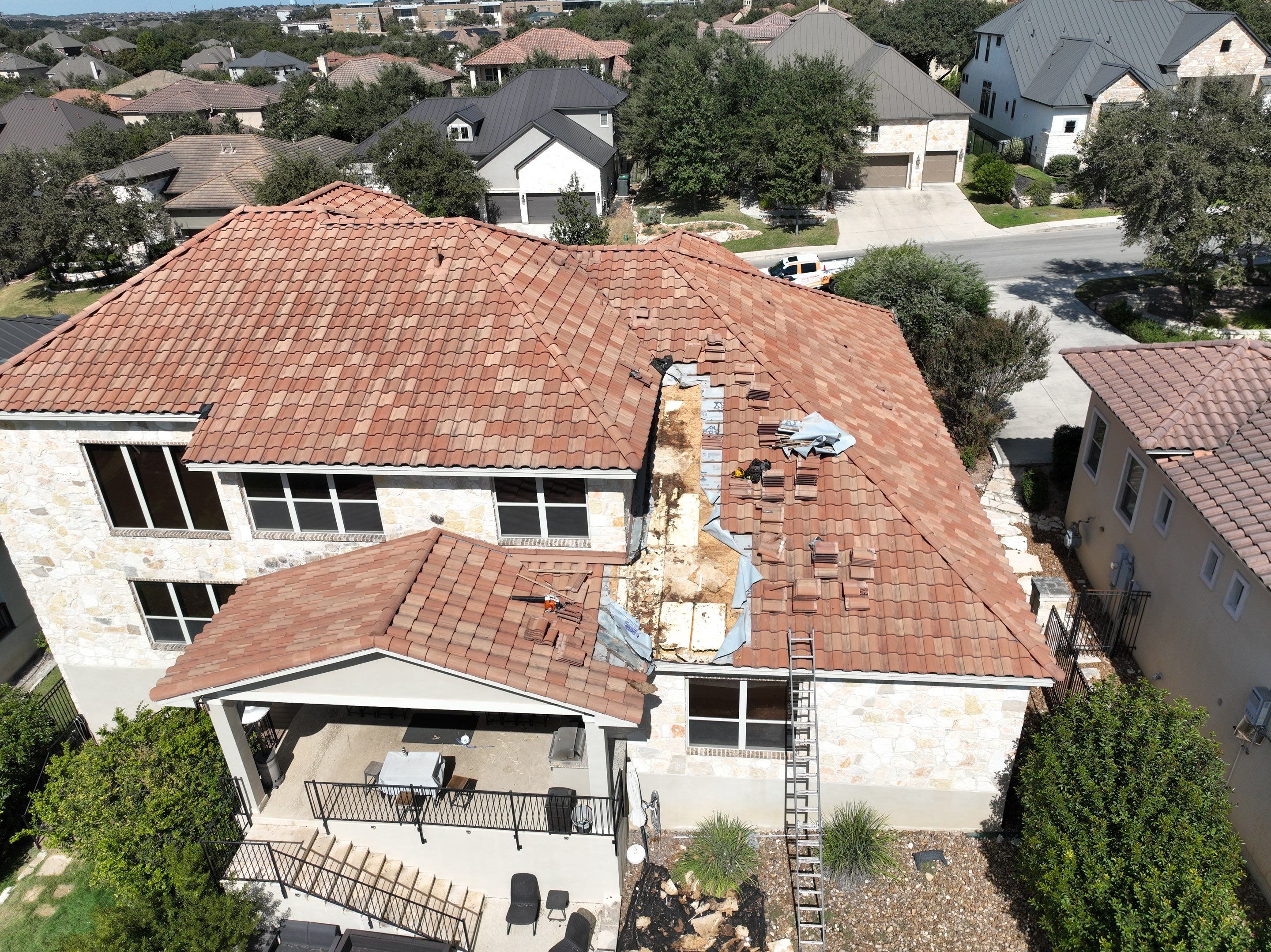 Tile Roof Repair  using Concrete S Tile by Premier Roofing and Contracting