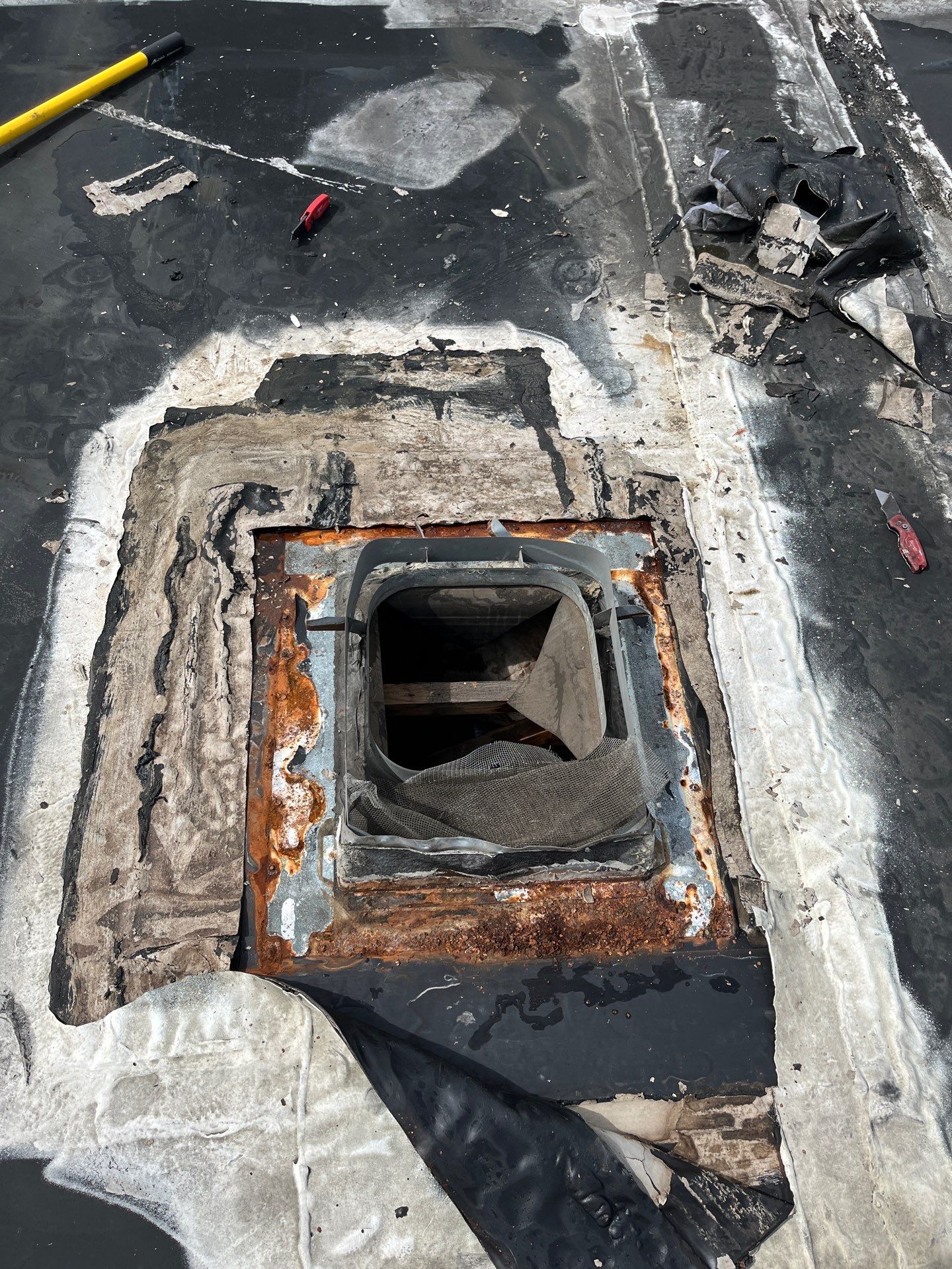 Flat Membrane Roof Repair and Interior Restoration in Fort Myers by cordova home services 