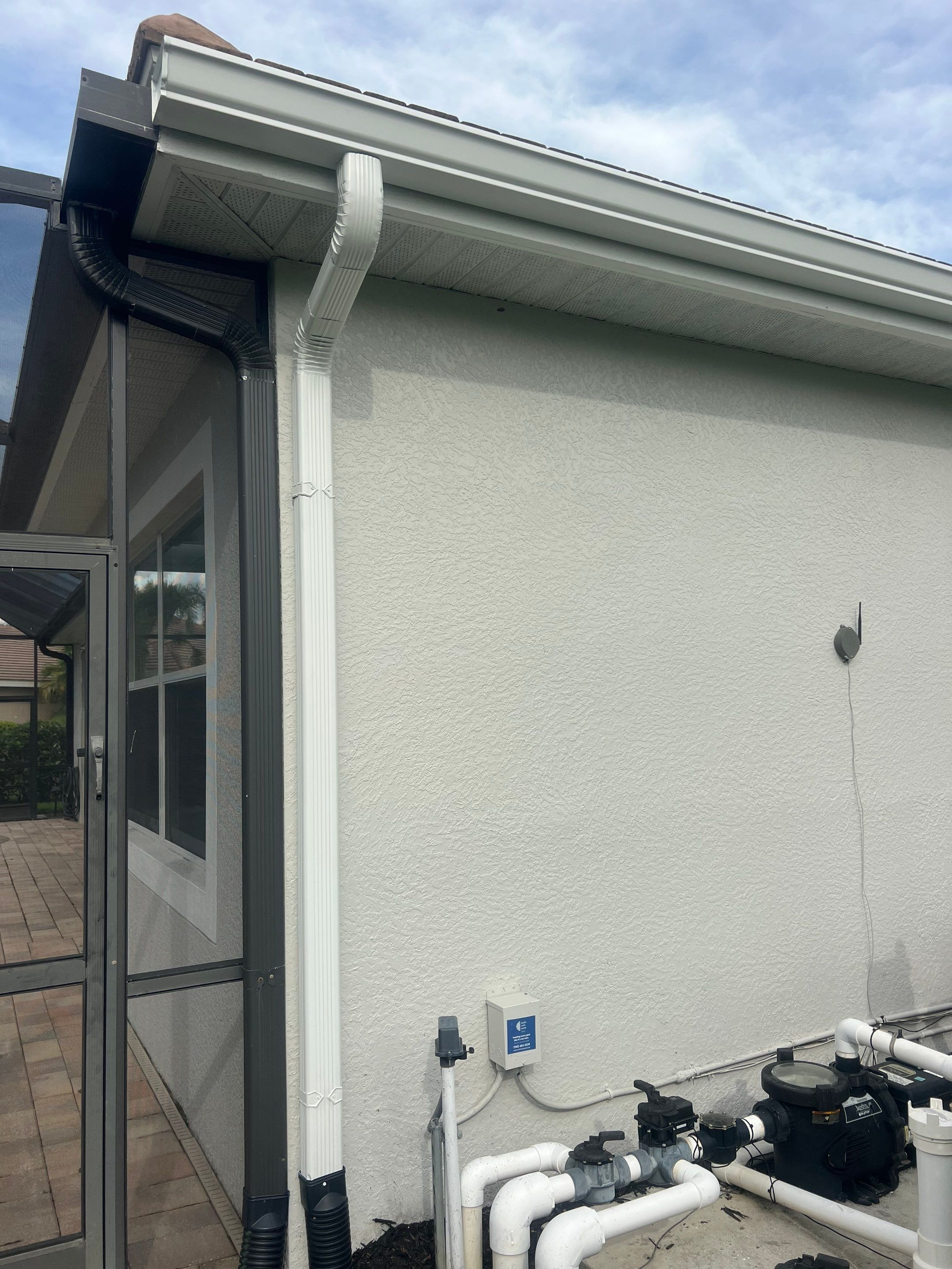 Upgraded Gutter System for Rain Protection in Fort Myers FL by Gutter Professors