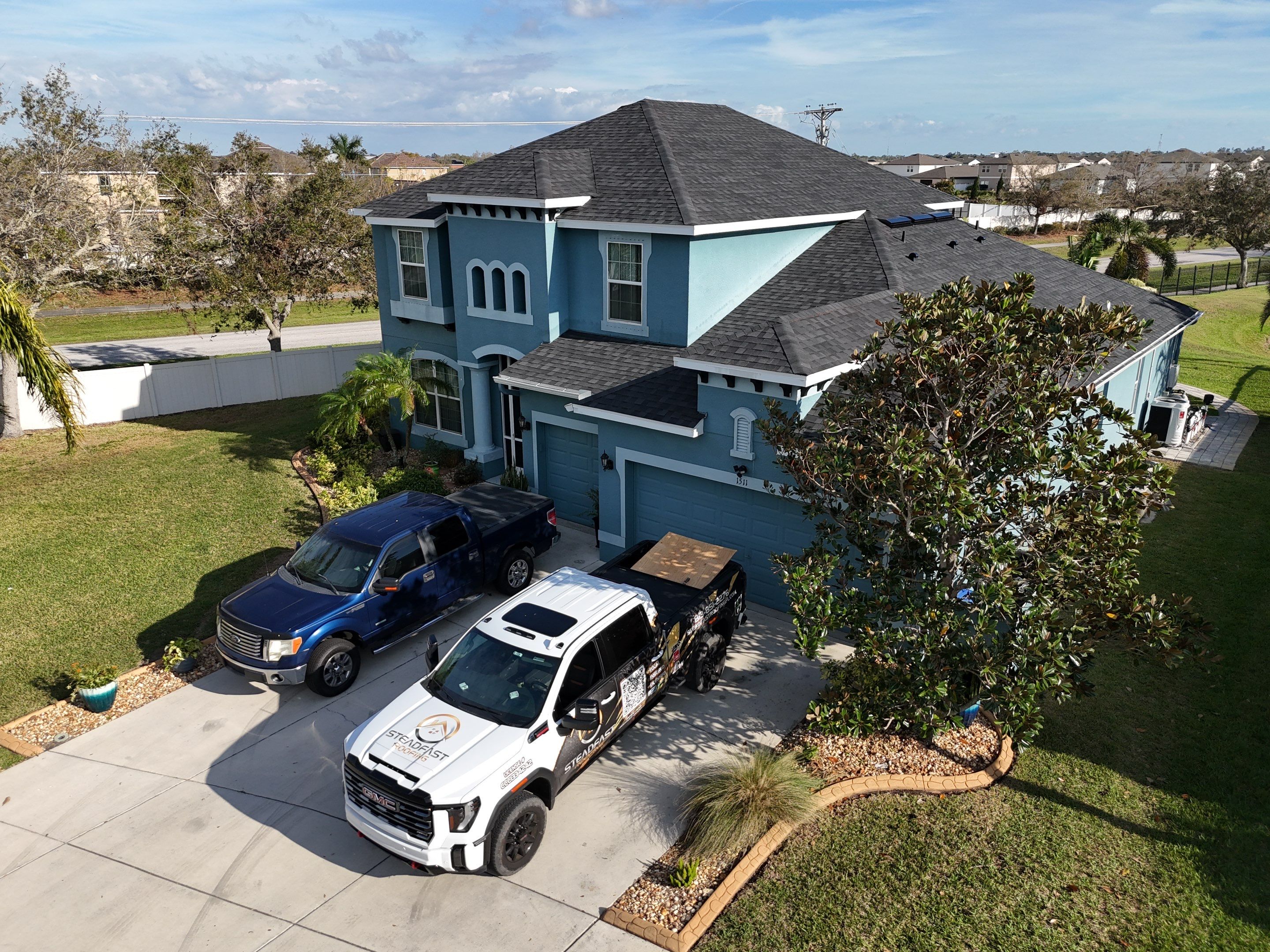 Roof Replacement in Ruskin FL. by Steadfast Roofing 