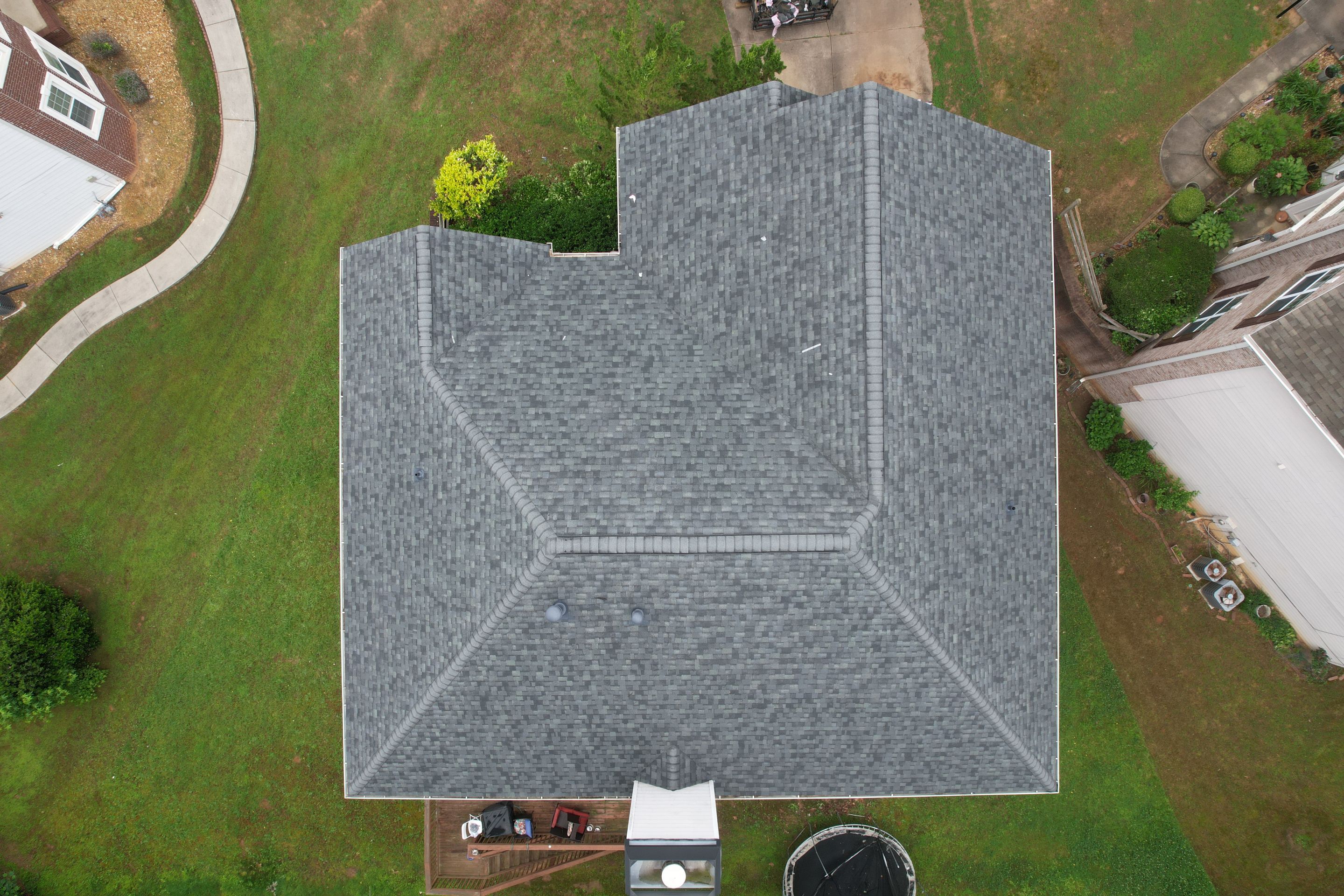 Residential Roof Replacement using Owens Corning Estate Gray by Inspector Roofing and Restoration
