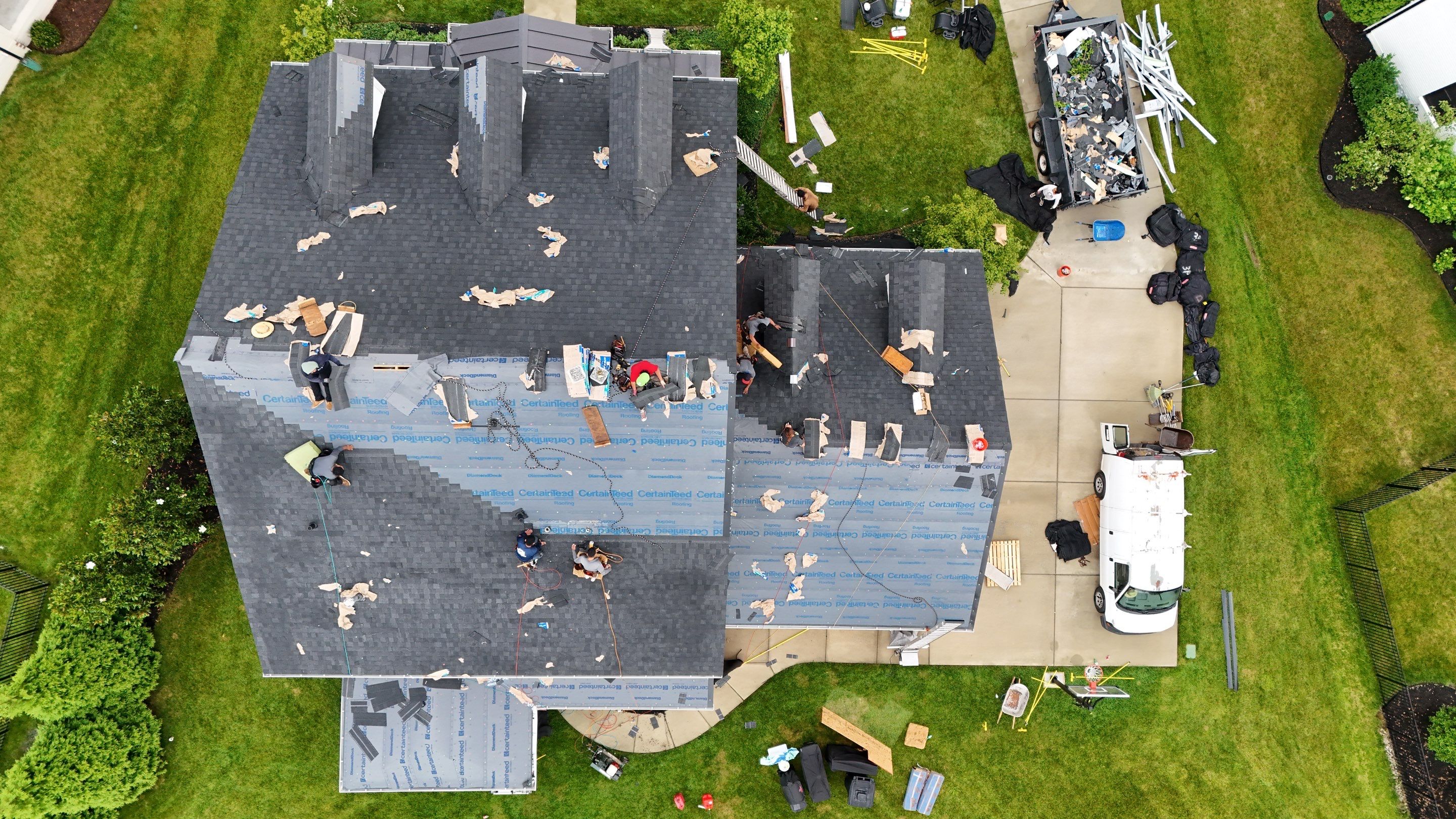 Charcoal Black Re-Roof by Royal House LLC