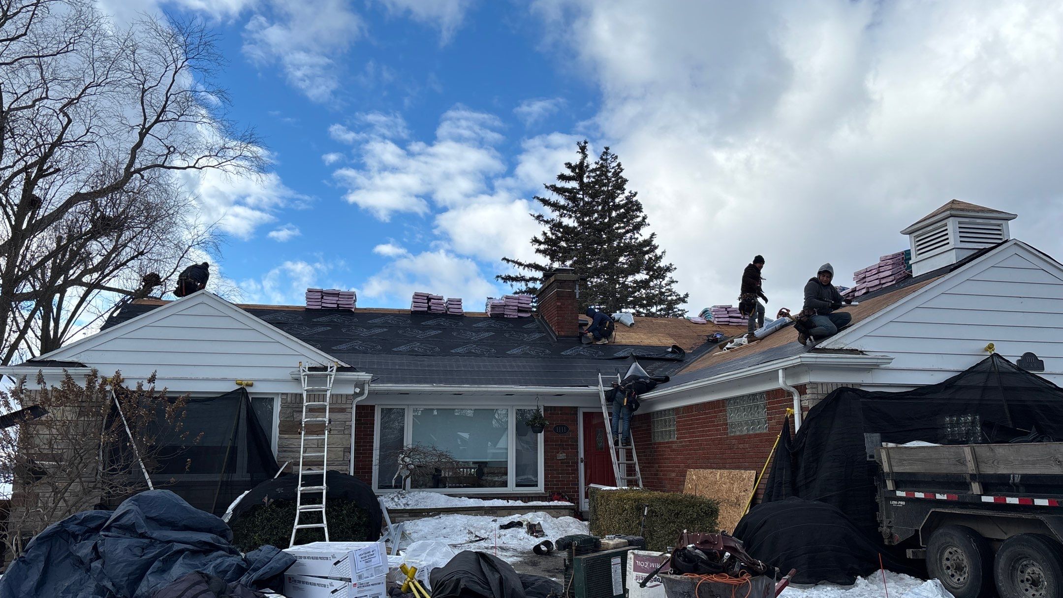 Roof Replacement using Owens Corning Duration Flex by 180 Contractors