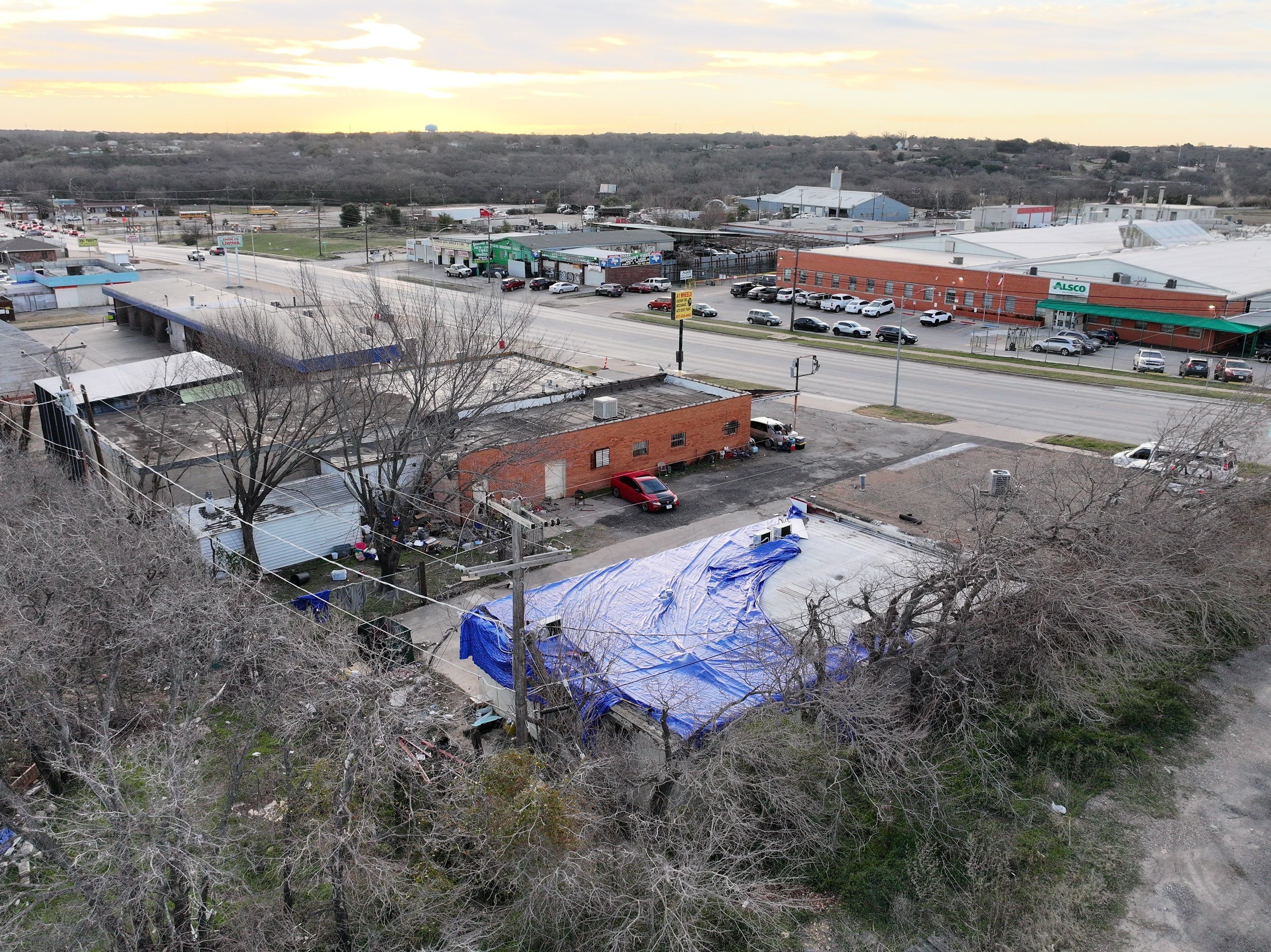 Commercial roofing overlay using GAF TPO over an old ballast roof by Becker Roofing and Exteriors