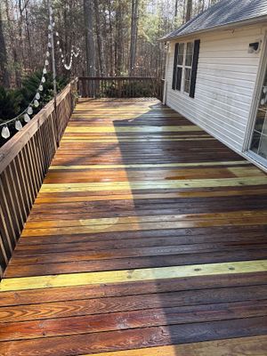 Wood Deck using Wood Sealant