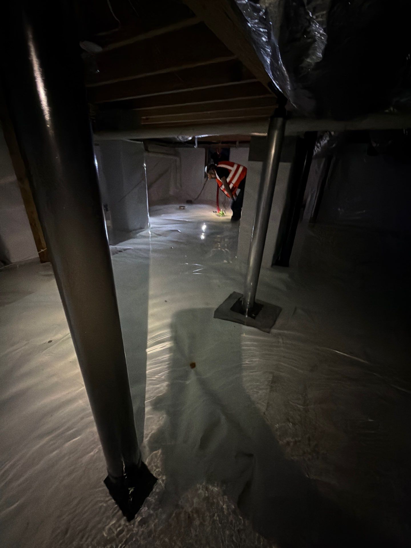 Alpharetta Crawlspace Water Damage Restoration with Vapor Barrier Installation by Restoration Damage Pros of Atlanta
