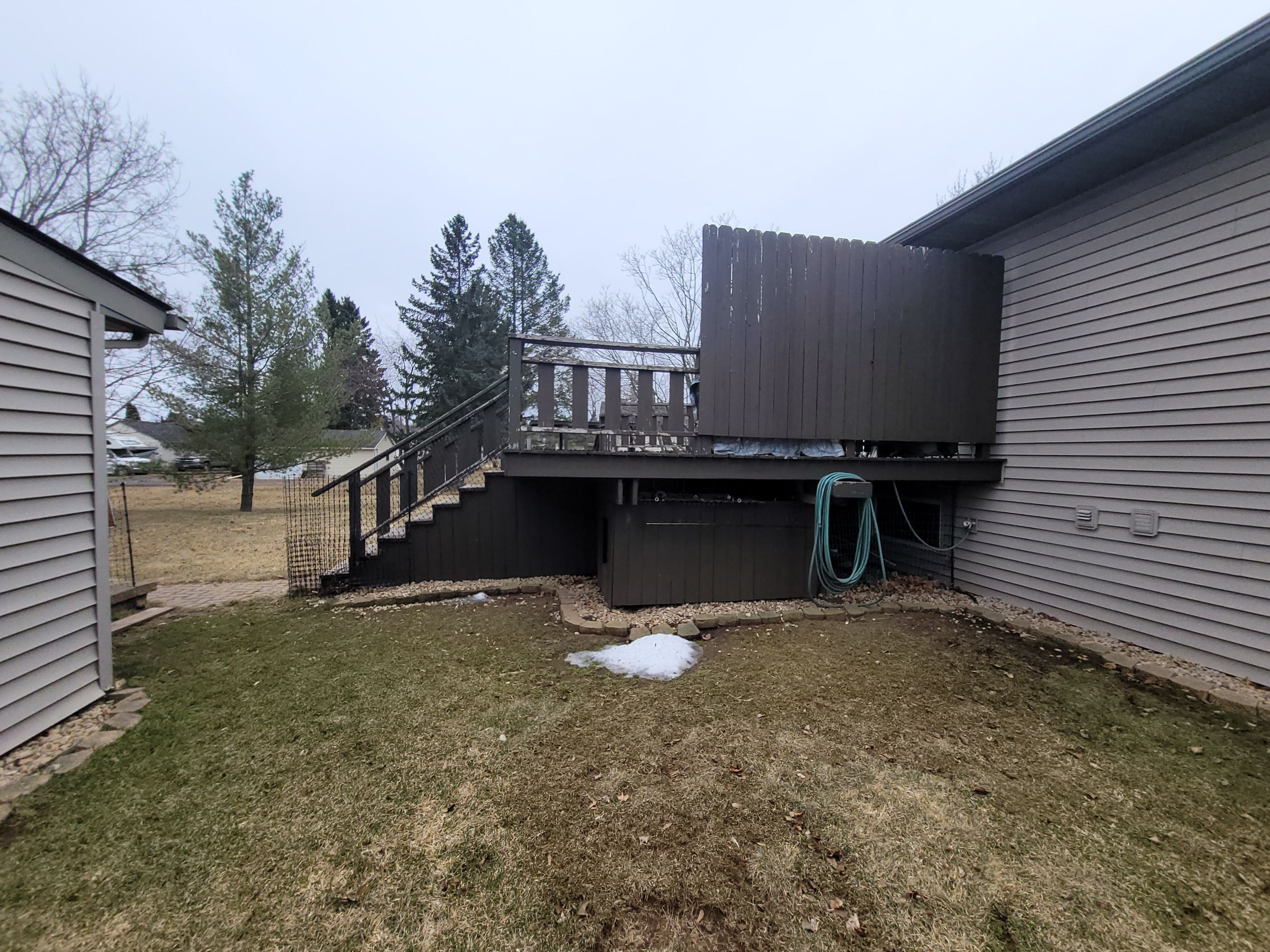 Multi-Level Cedar Deck by Anchor North Property Services
