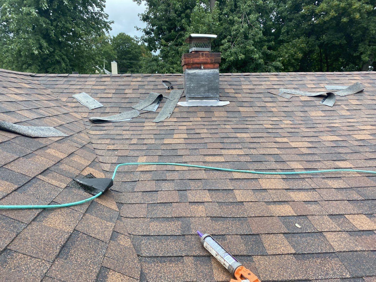 Residential Roofing Installation using Owens Corning Duration Brownwood by A Plus Exterior