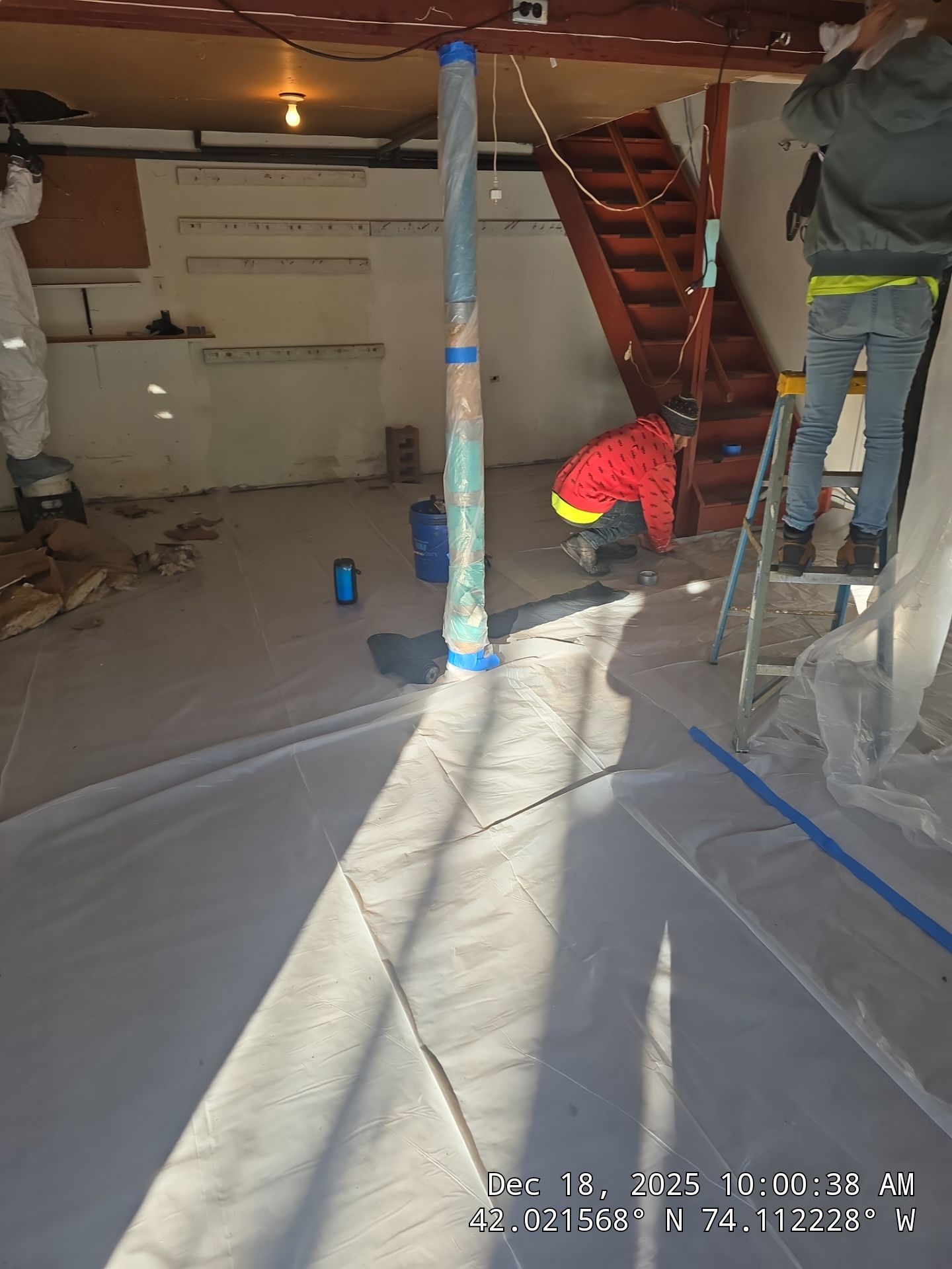 Attic Insulation using open cell spray foam by NYS Foam & Energy