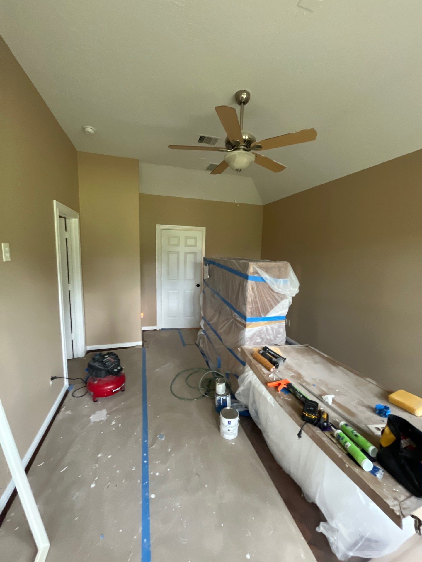 Bathroom Remodel using Water mitigation equipment by L&T General Contractors and Restoration INC