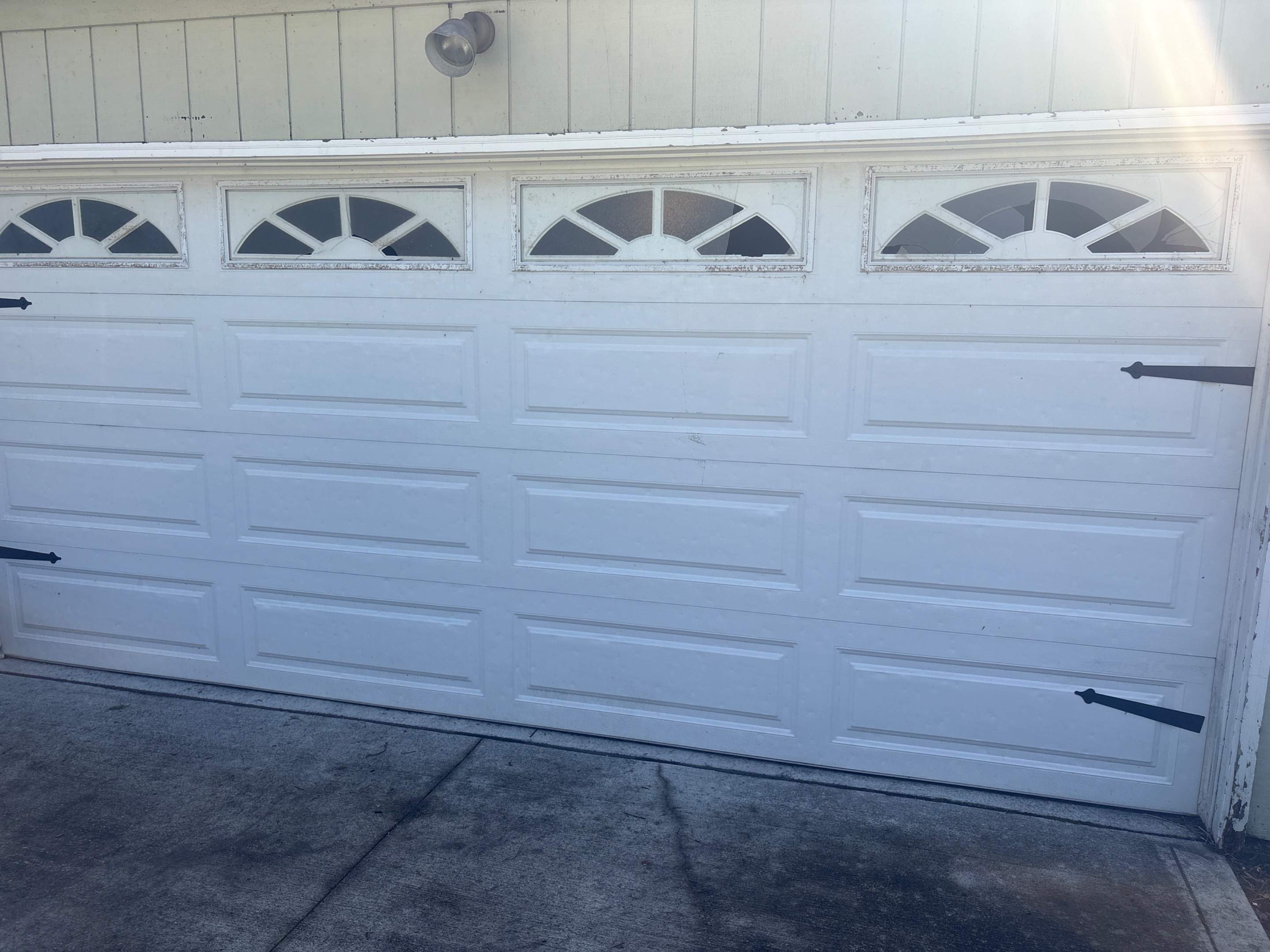 Garage Door Installation With Decorative Windows in Solon OH by Ohio Garage Door Repair