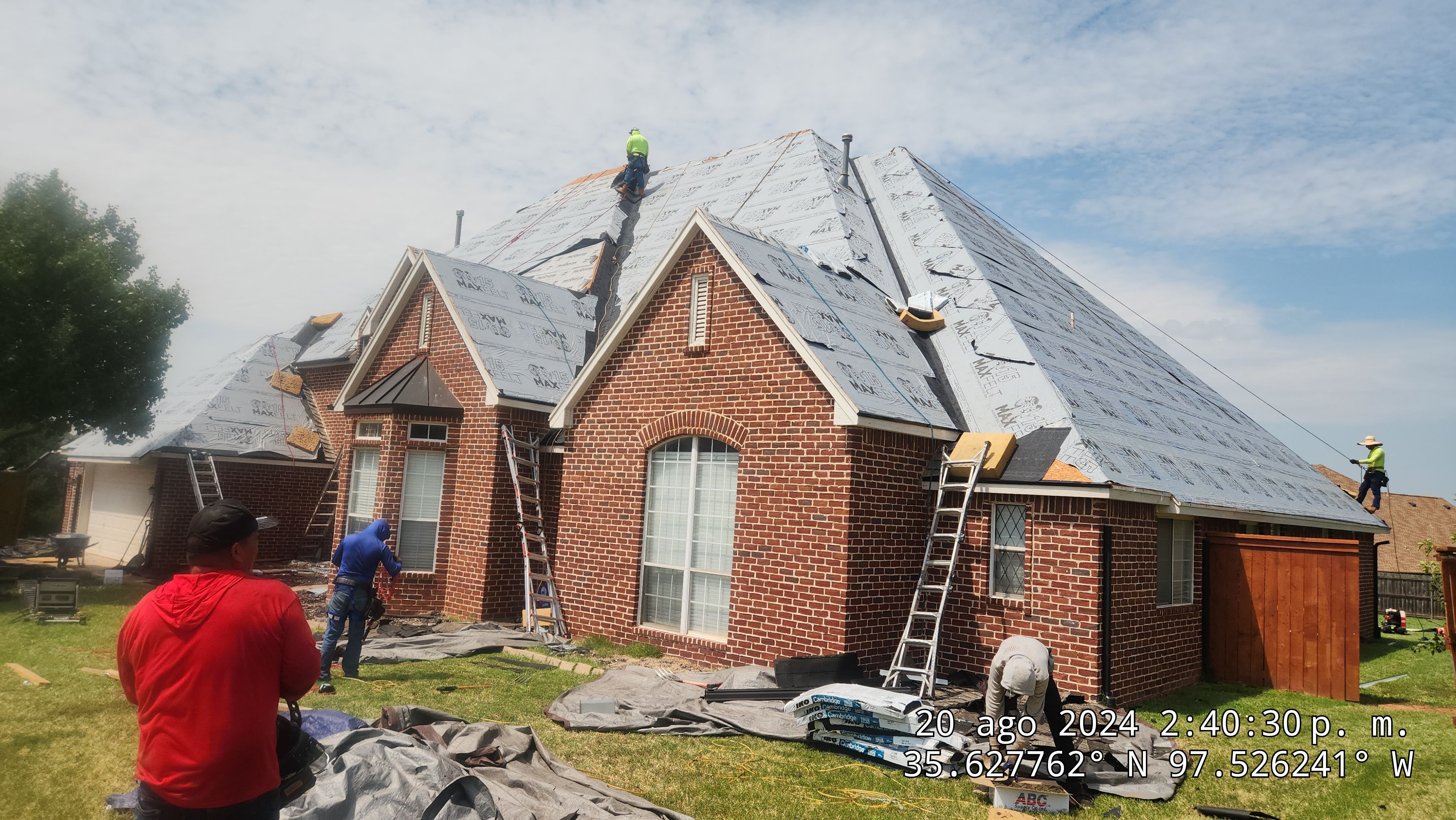 Reroof using IKO by Castillo Roofing