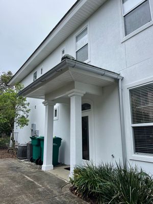 Seamless Gutter Installation using Half Round Galvanized Gutters