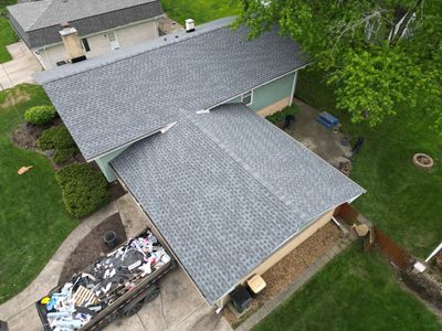 Roof replacement and chimney flashing