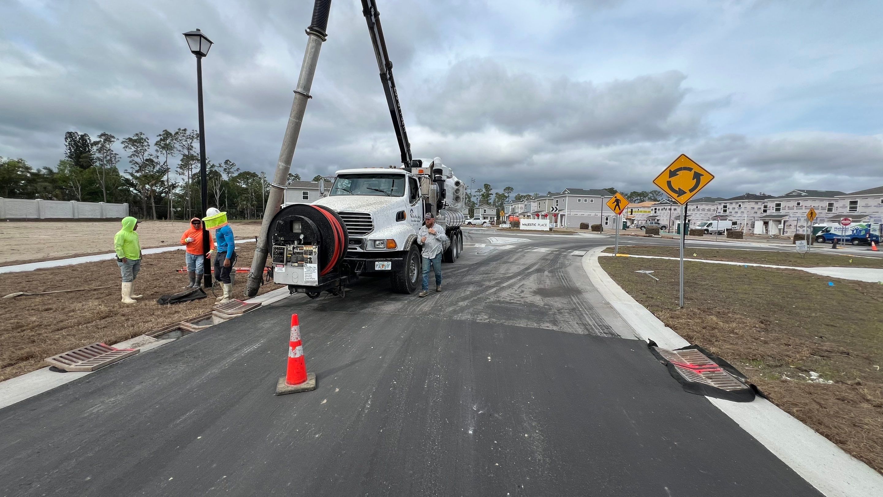 New Community Stormwater System Catch Basin Cleaning by Don Mar, Inc. Storm Water Solutions
