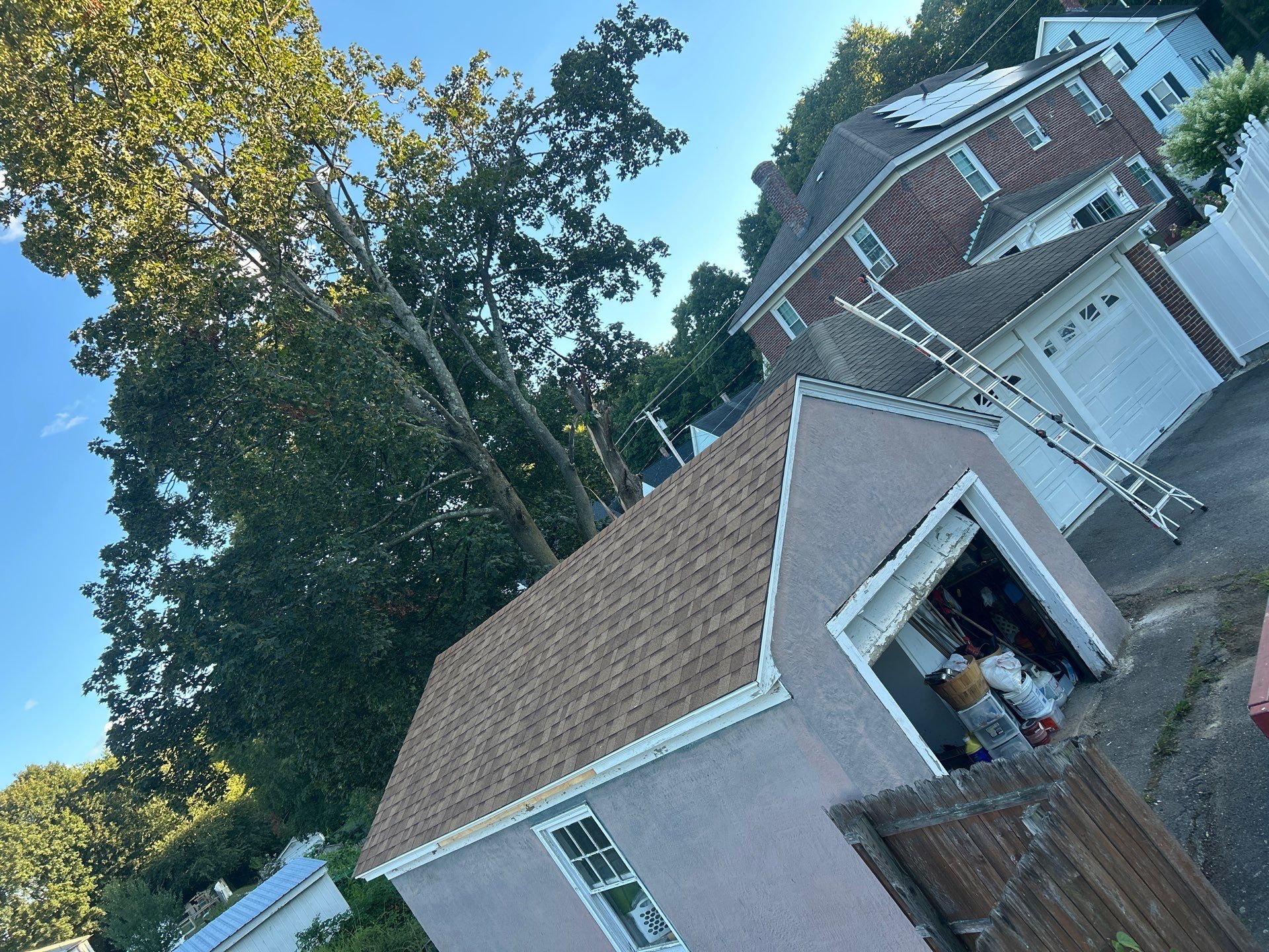 Garage Roof Replacement & Trim Repair by Mighty Dog Roofing of Greater Middlesex County