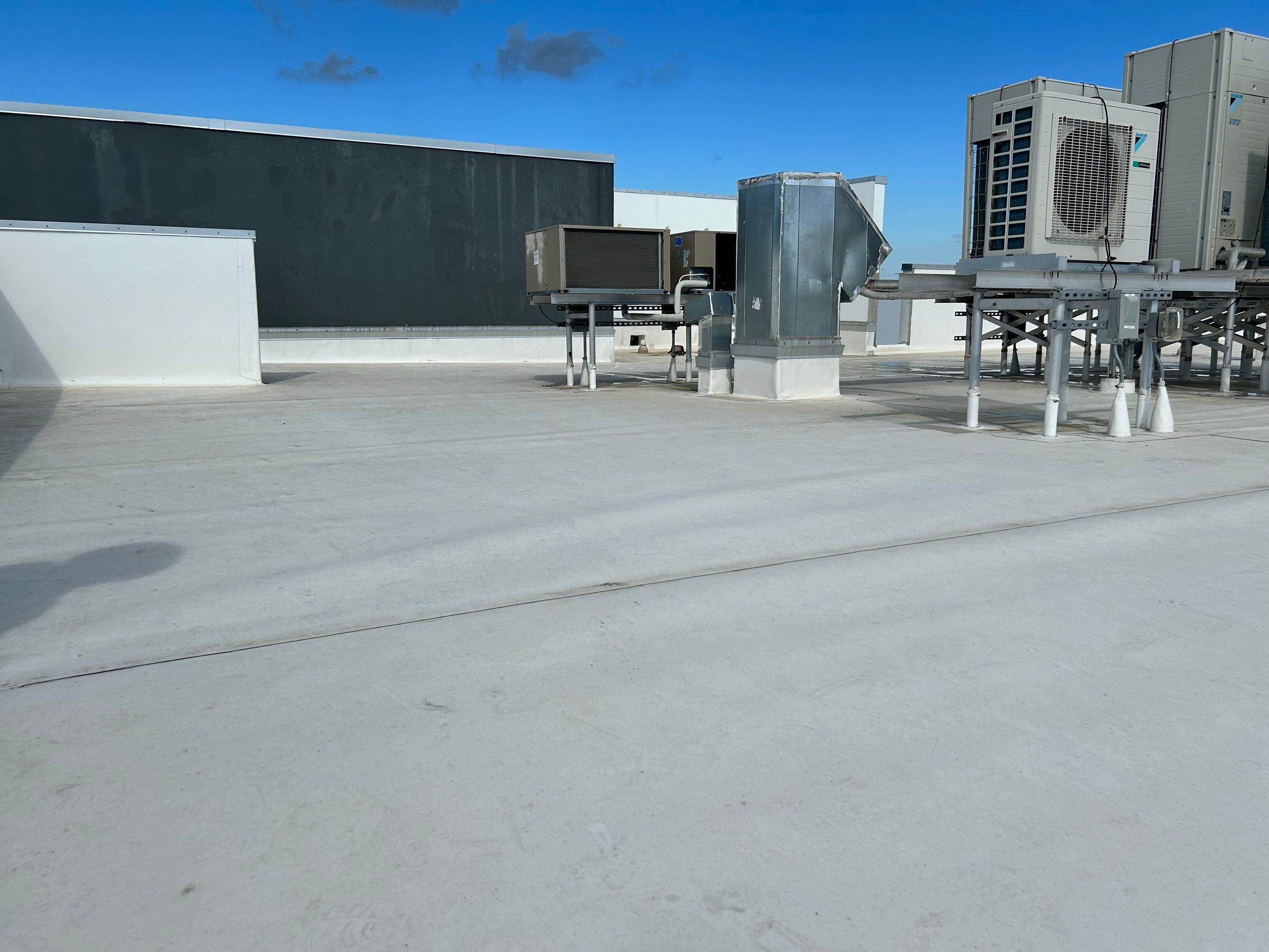 TPO Flat Roof Installation at Dade Quail Roost in Miami by AJF ROOFING INC