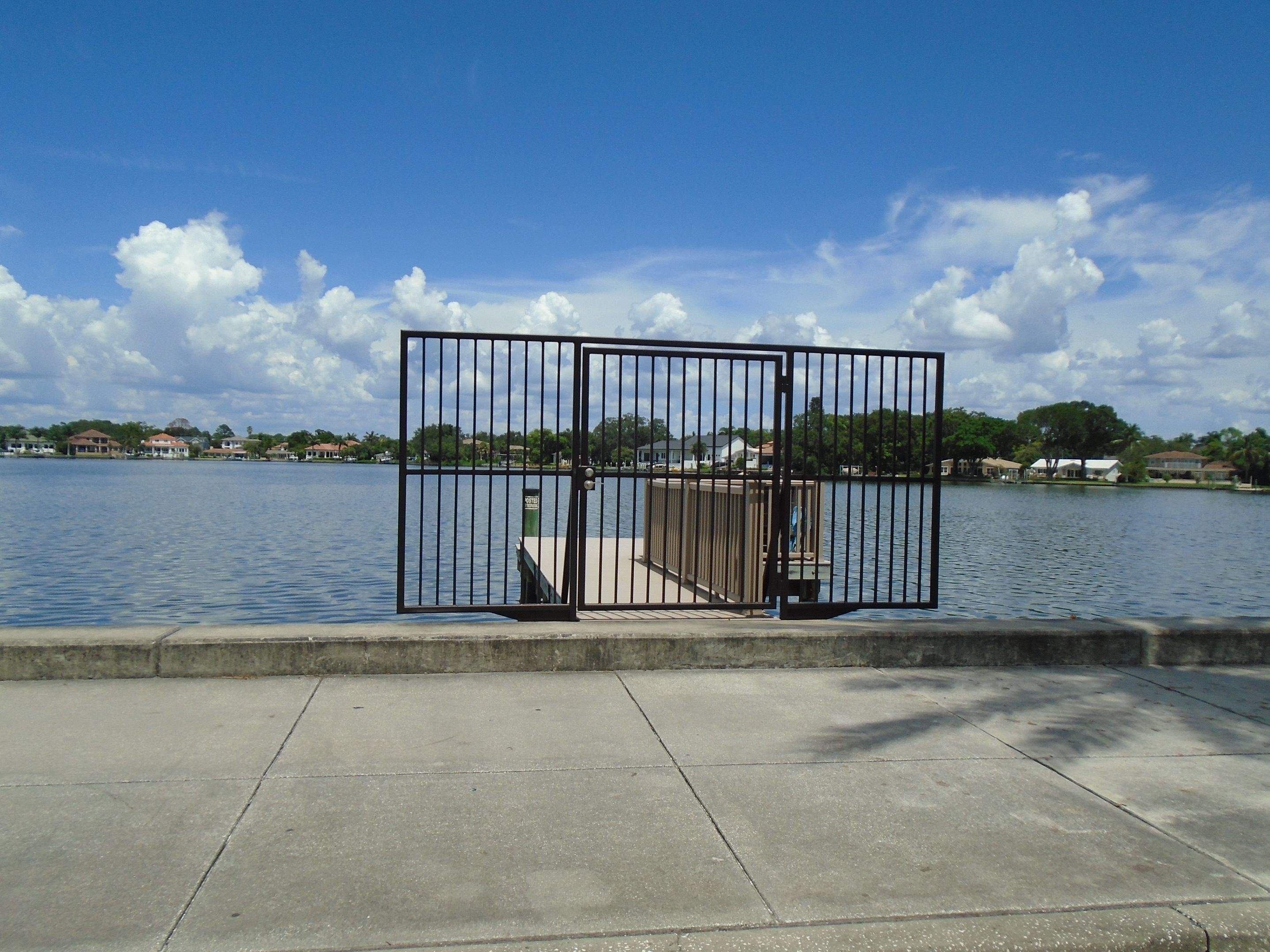 Aluminum Fence Installation using 3 Rail Aluminum Puppy Picket Fence by Asap fence and gates, LLC