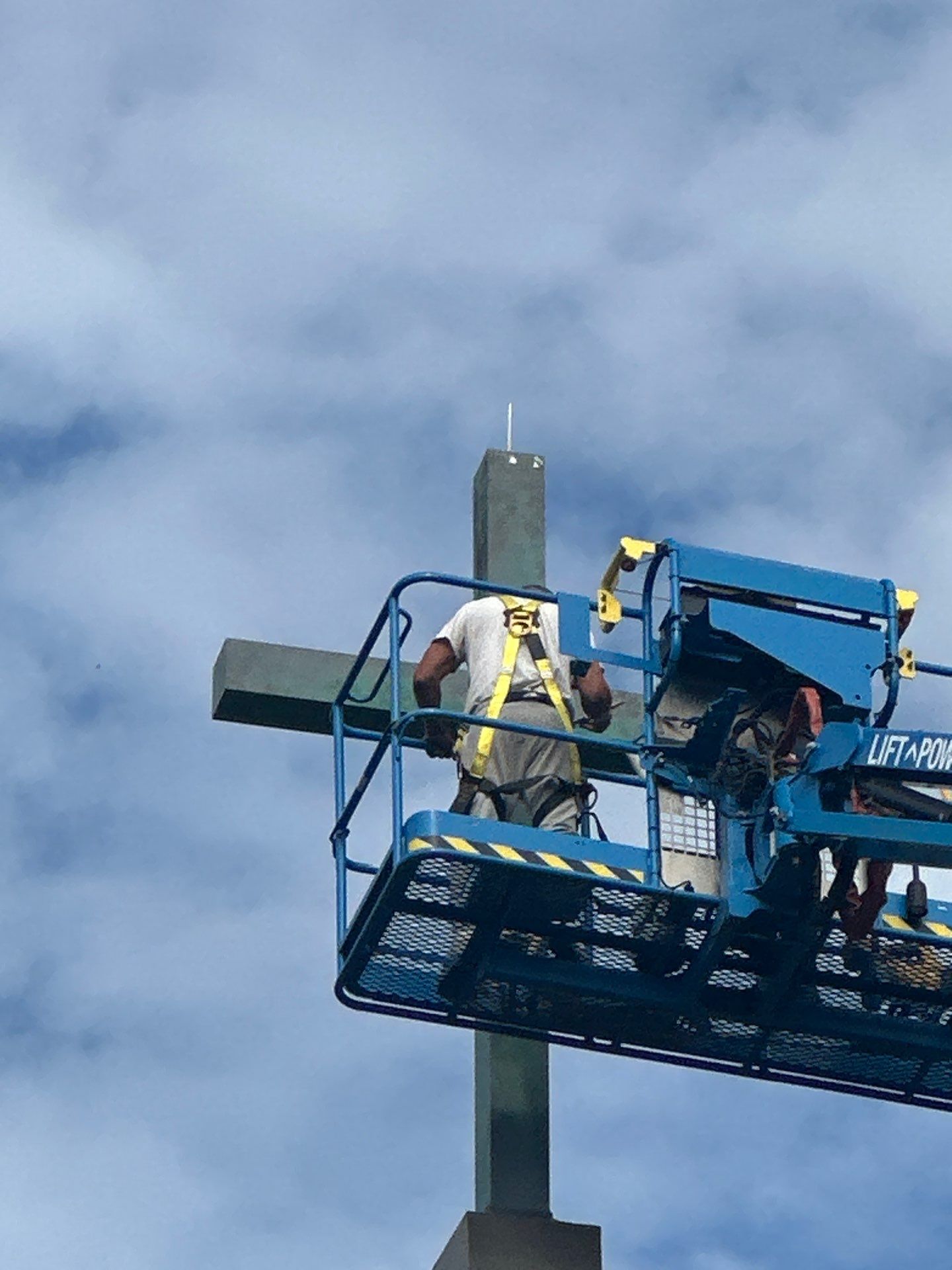 Steeple Cross Repair & Painting ⛪🎨 by Georgia Roof Advisors
