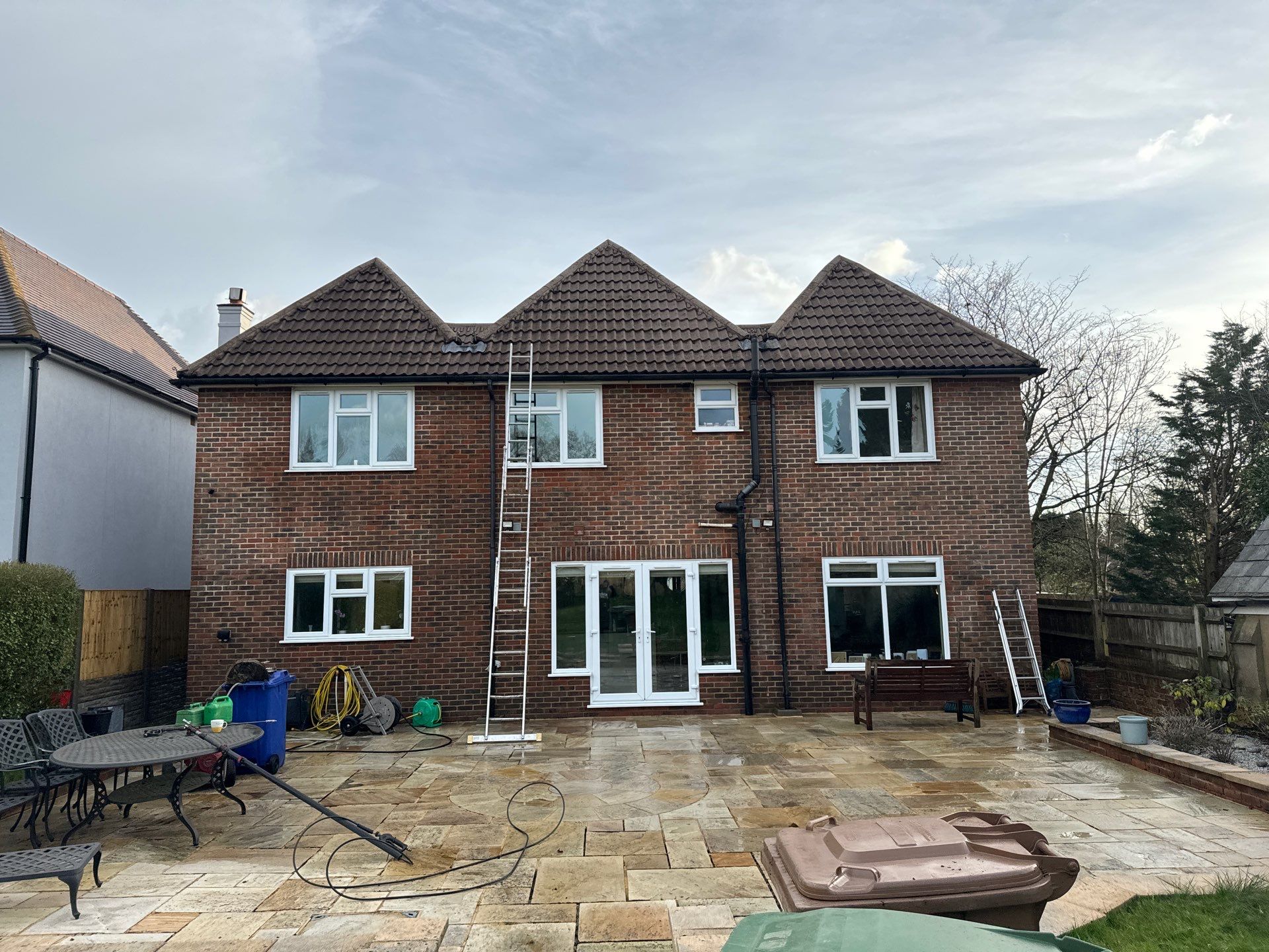 Roof Clean  - Moss Removal - Gutter Clean using Honda 15lpm Low Pressure Washing Machine by Ges Exterior Cleaning ltd