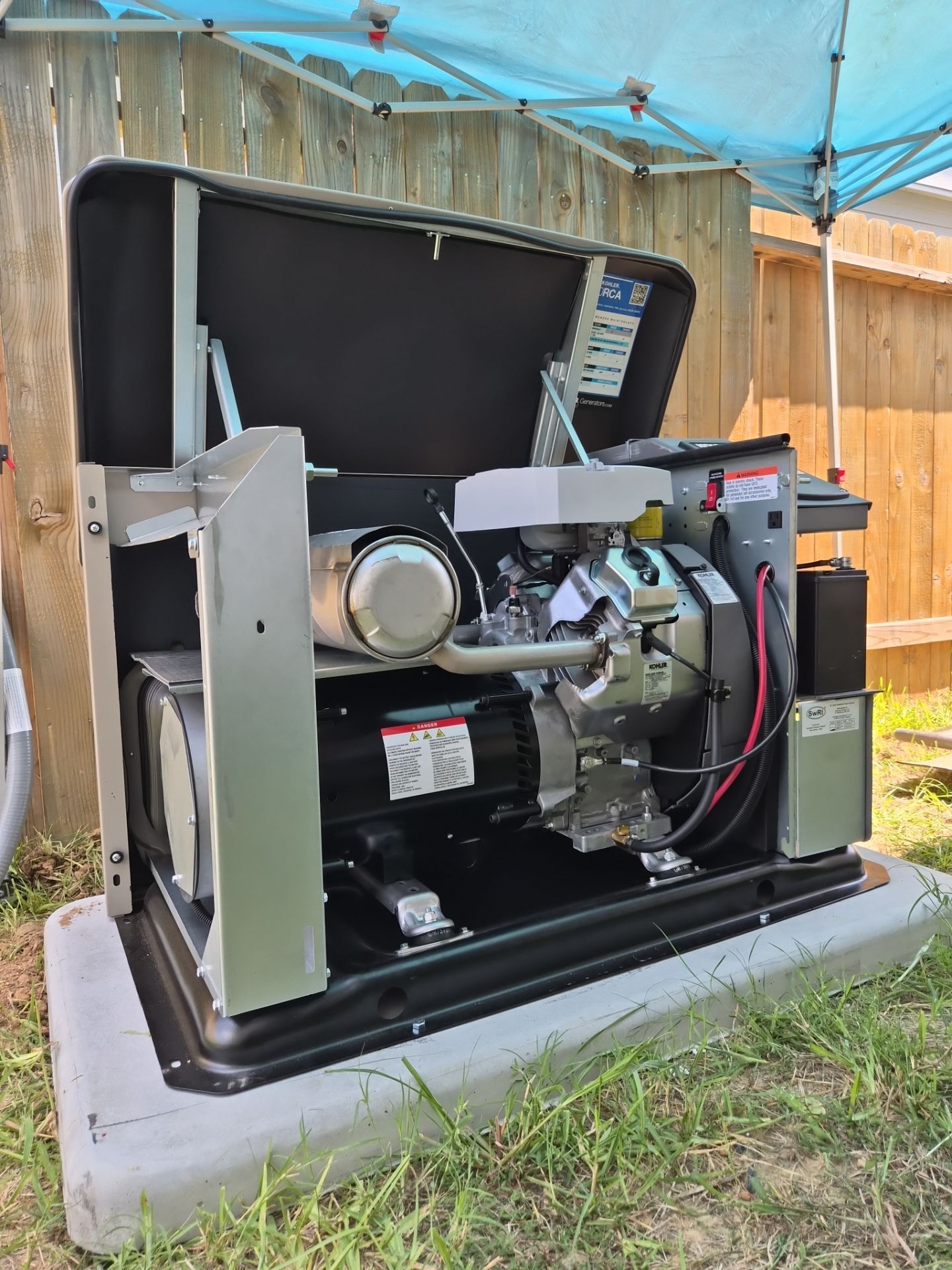 Residential Kohler Air-Cooled Standby Generator Installation in Conroe, Texas by GenTex Elite Services