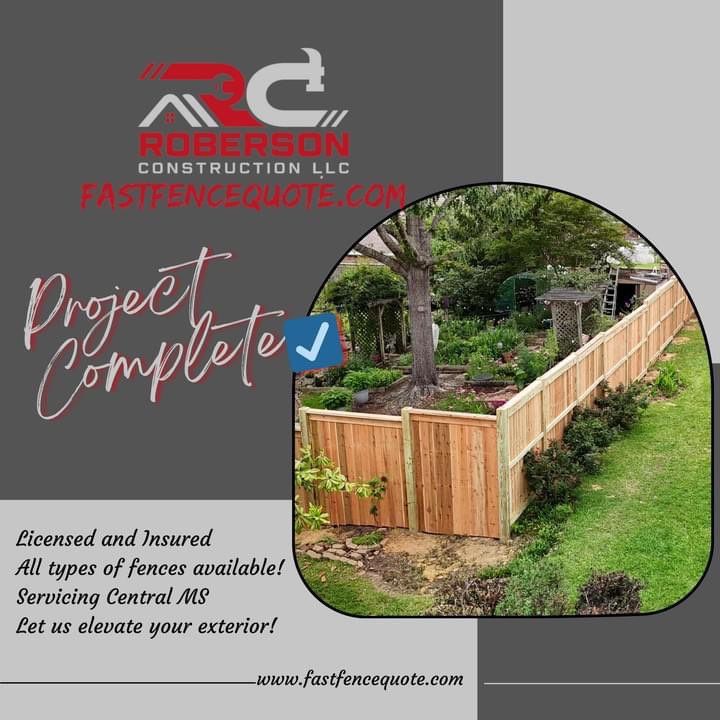 8' Cedar Good Neighbor 6x6 by Roberson Construction LLC