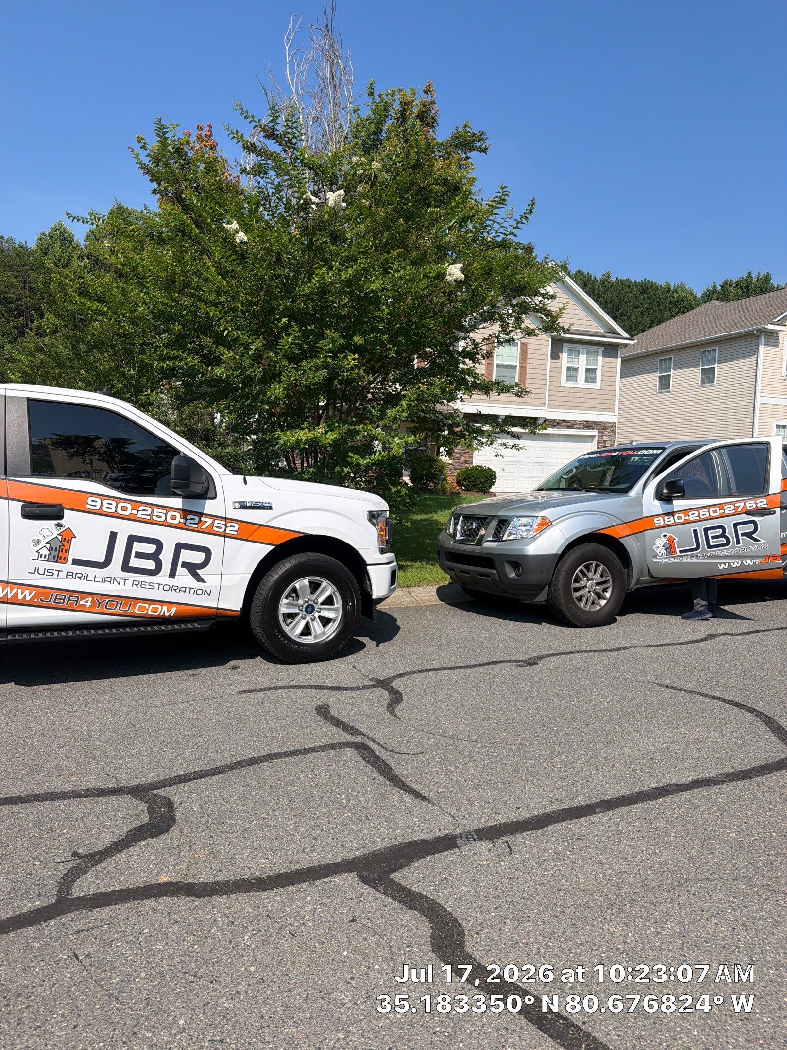 Roof replacement, interior and gutter repair by hail and wind damage by Just Brilliant Restoration JBR