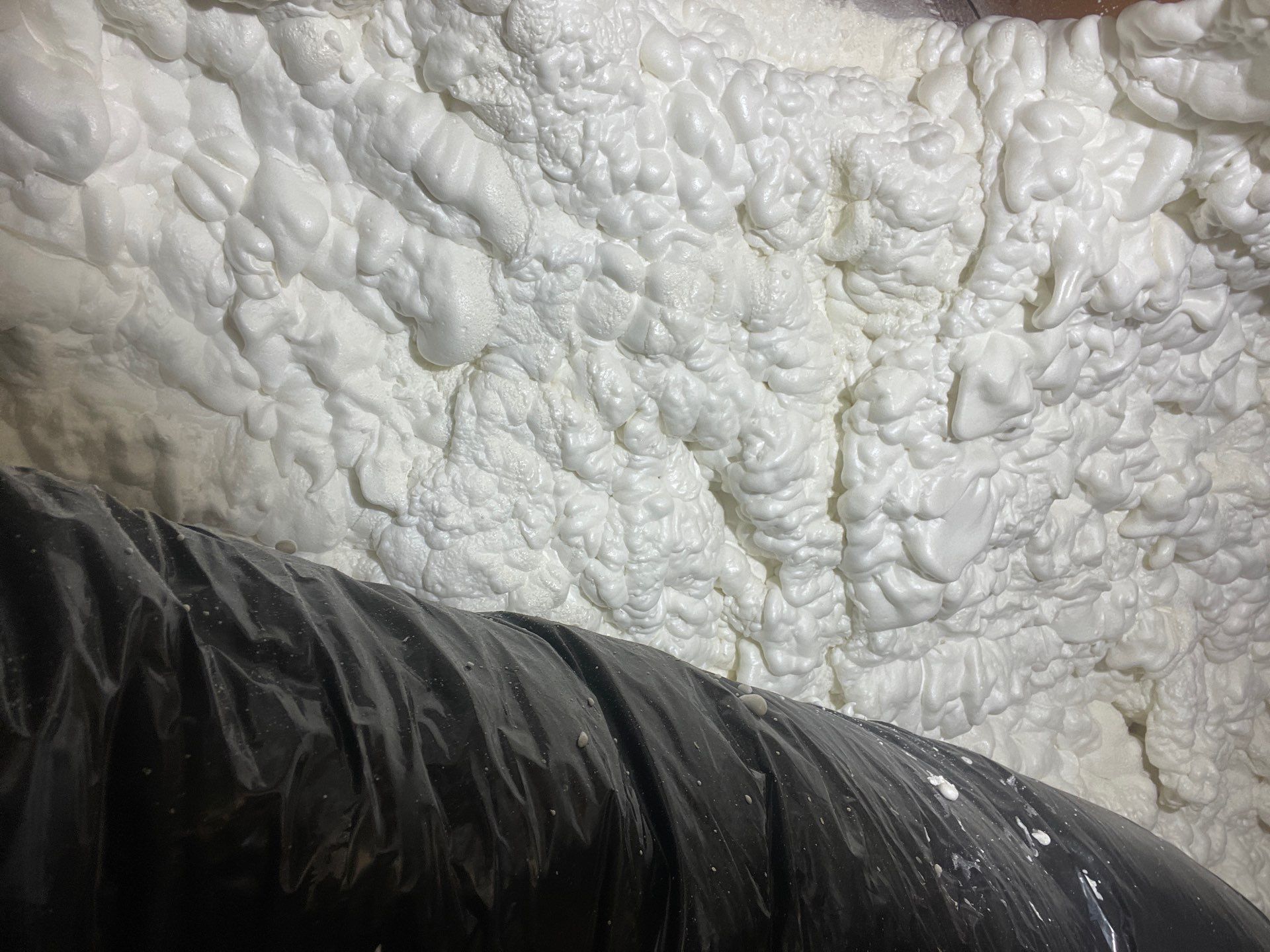 Attic Insulation using open cell spray foam by NYS Foam & Energy