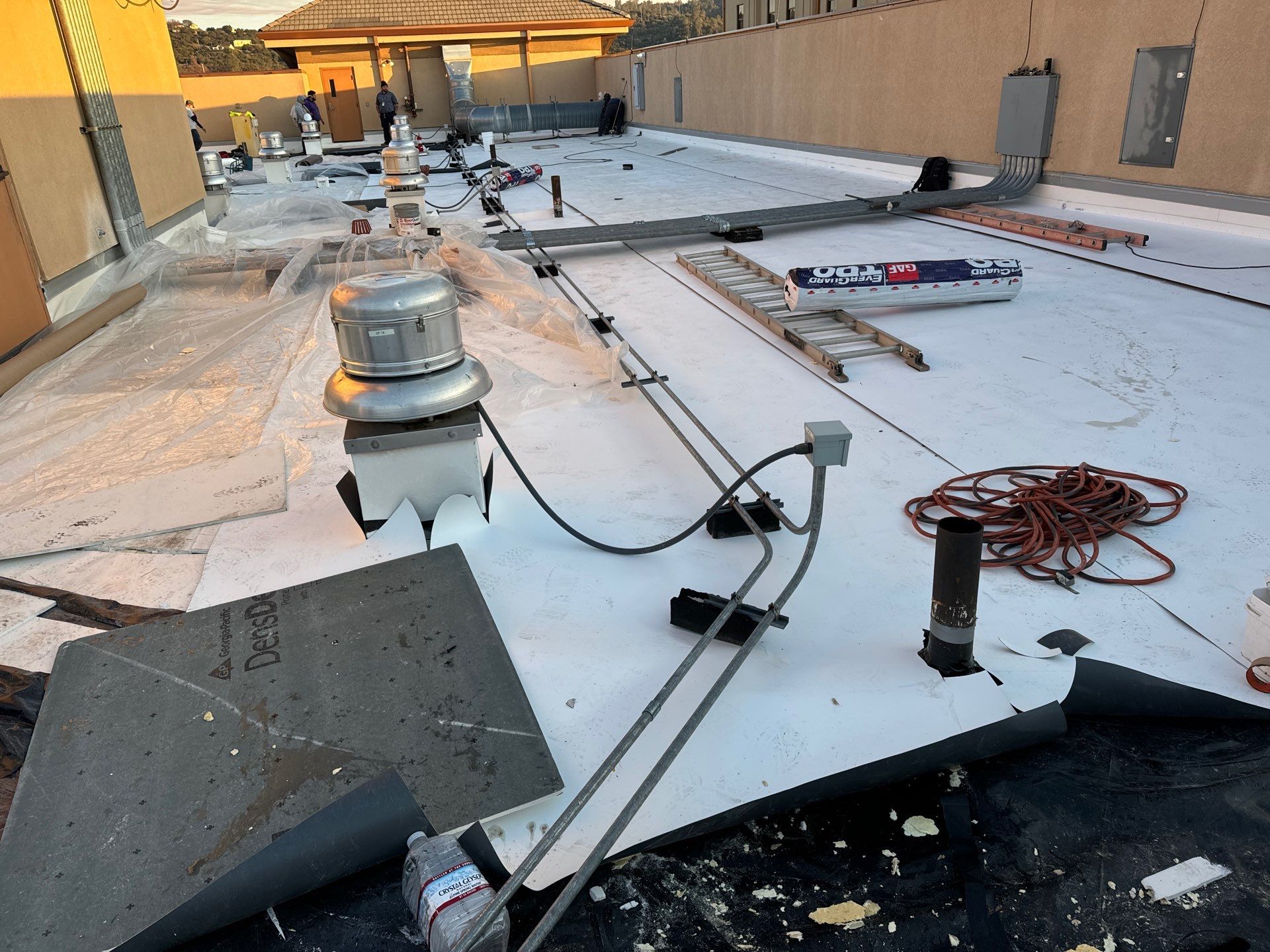 Commercial Roof Restoration by Grandmark Service Company