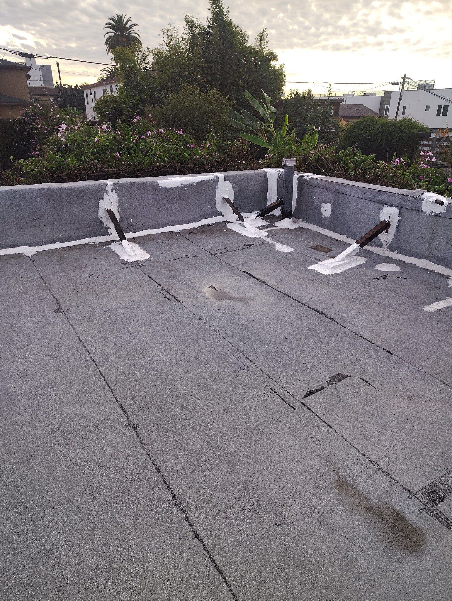 Commercial Roofing Installation using ASC Silicone Membrane by Hull Brothers Roofing