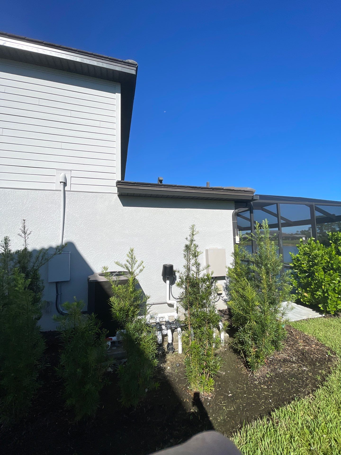 Black Seamless Gutters in Fort Myers FL by Gutter Professors