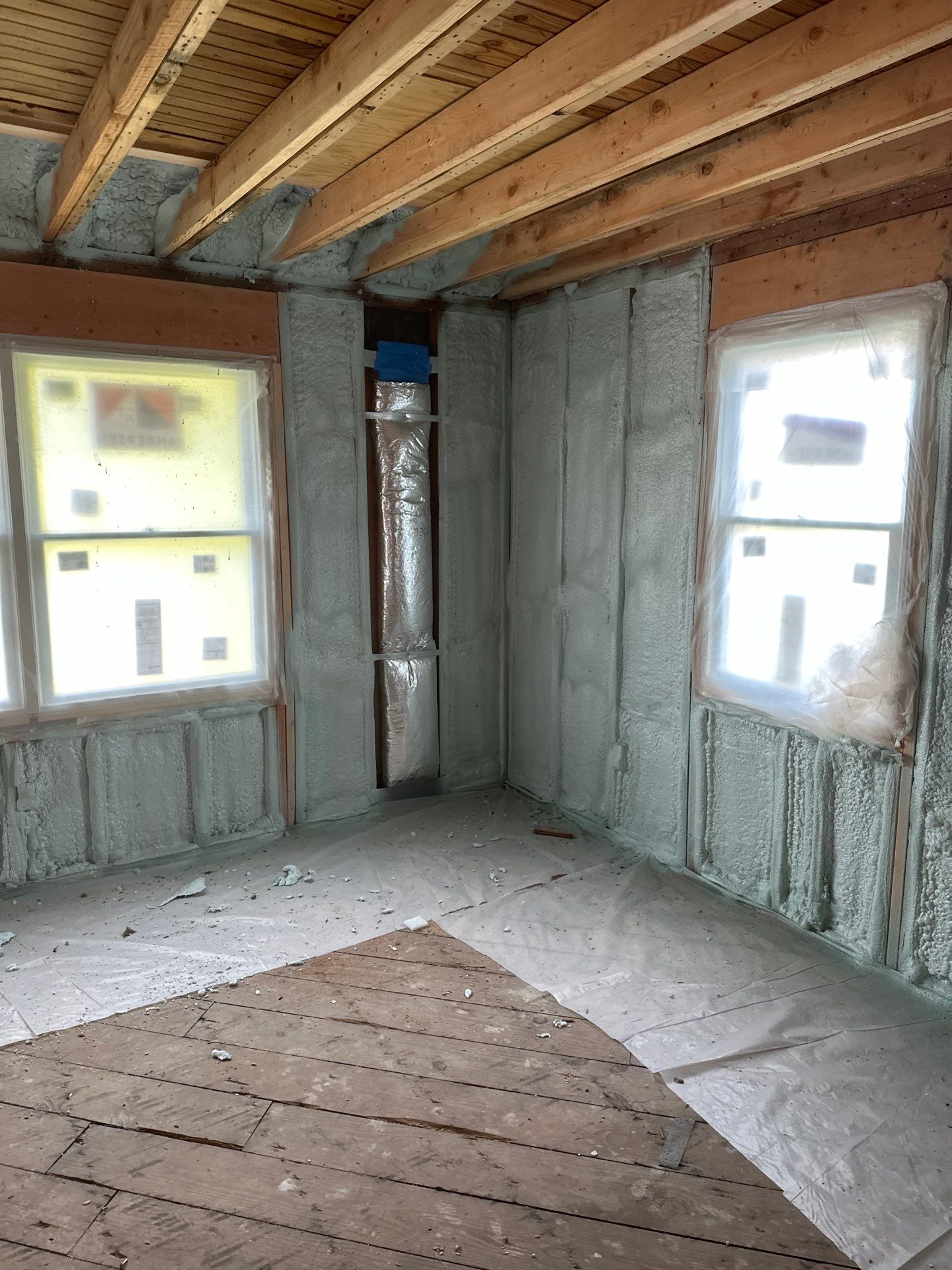 New Home Construction using Closed Cell Spray Foam by NYS Foam & Energy