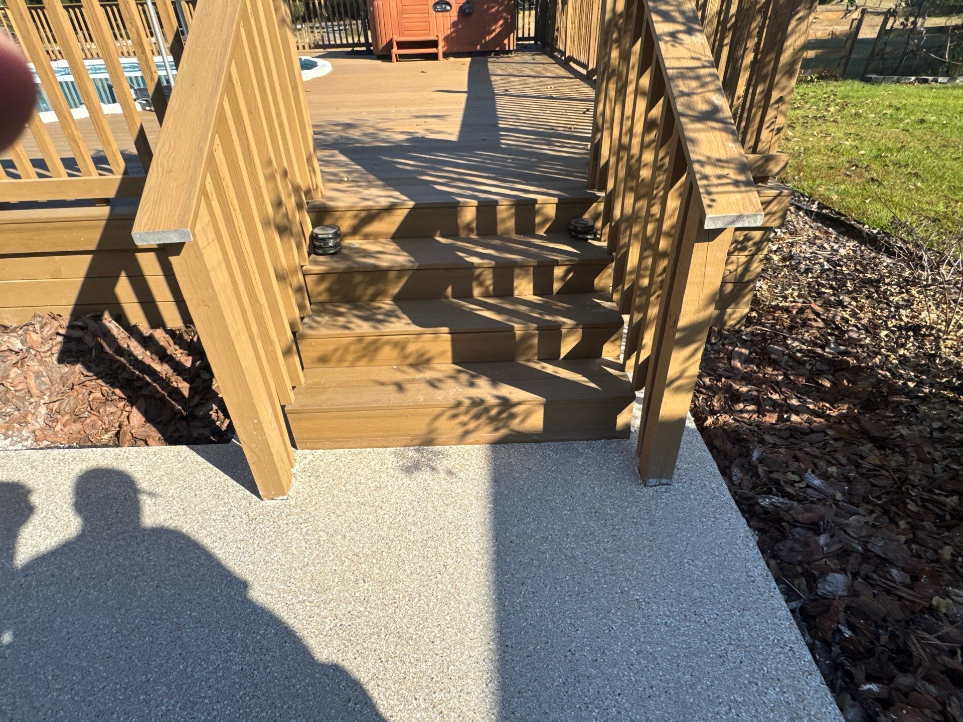 Patio  in Newberry, FL in Hybrid Claystone by Cross Creek Concrete Coatings