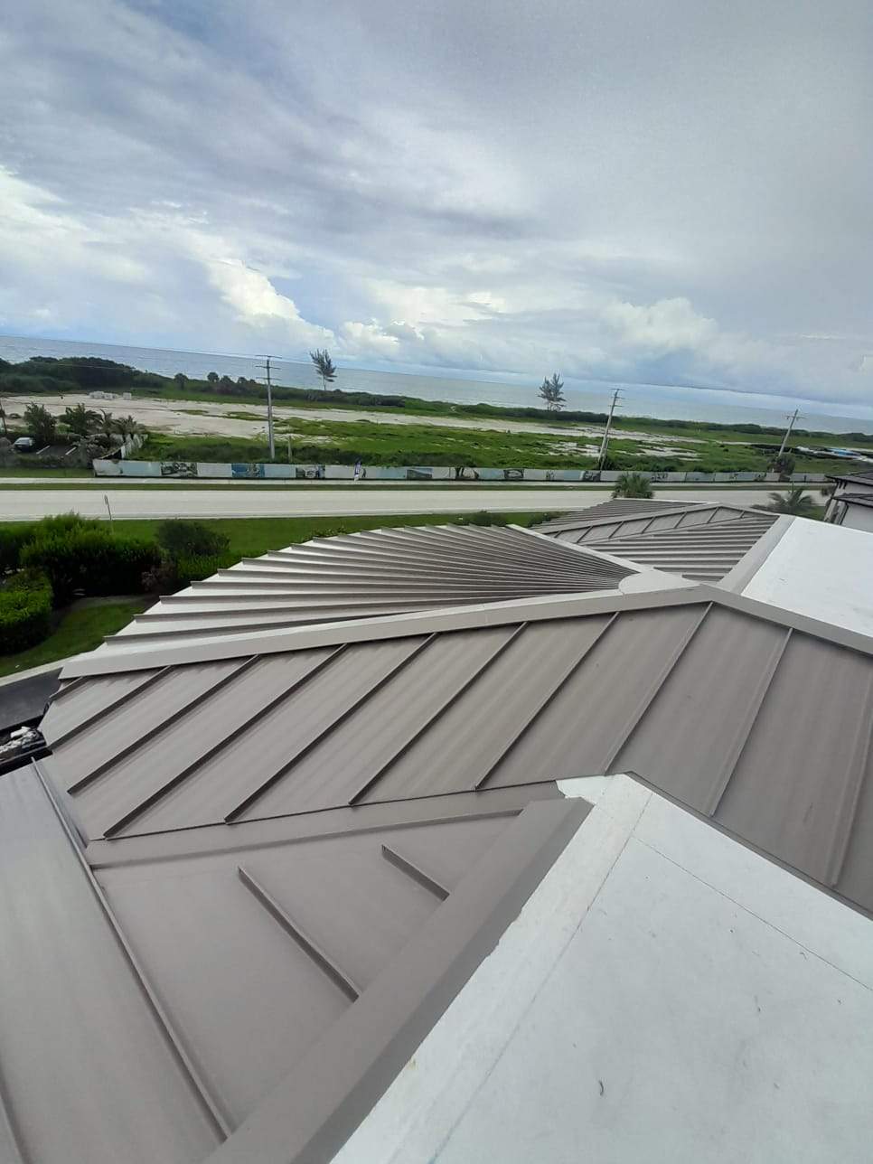 .032 Aluminum 1.5" Mechanical Seam Buckskin  by Total Roofing System The Metal Roof Experts