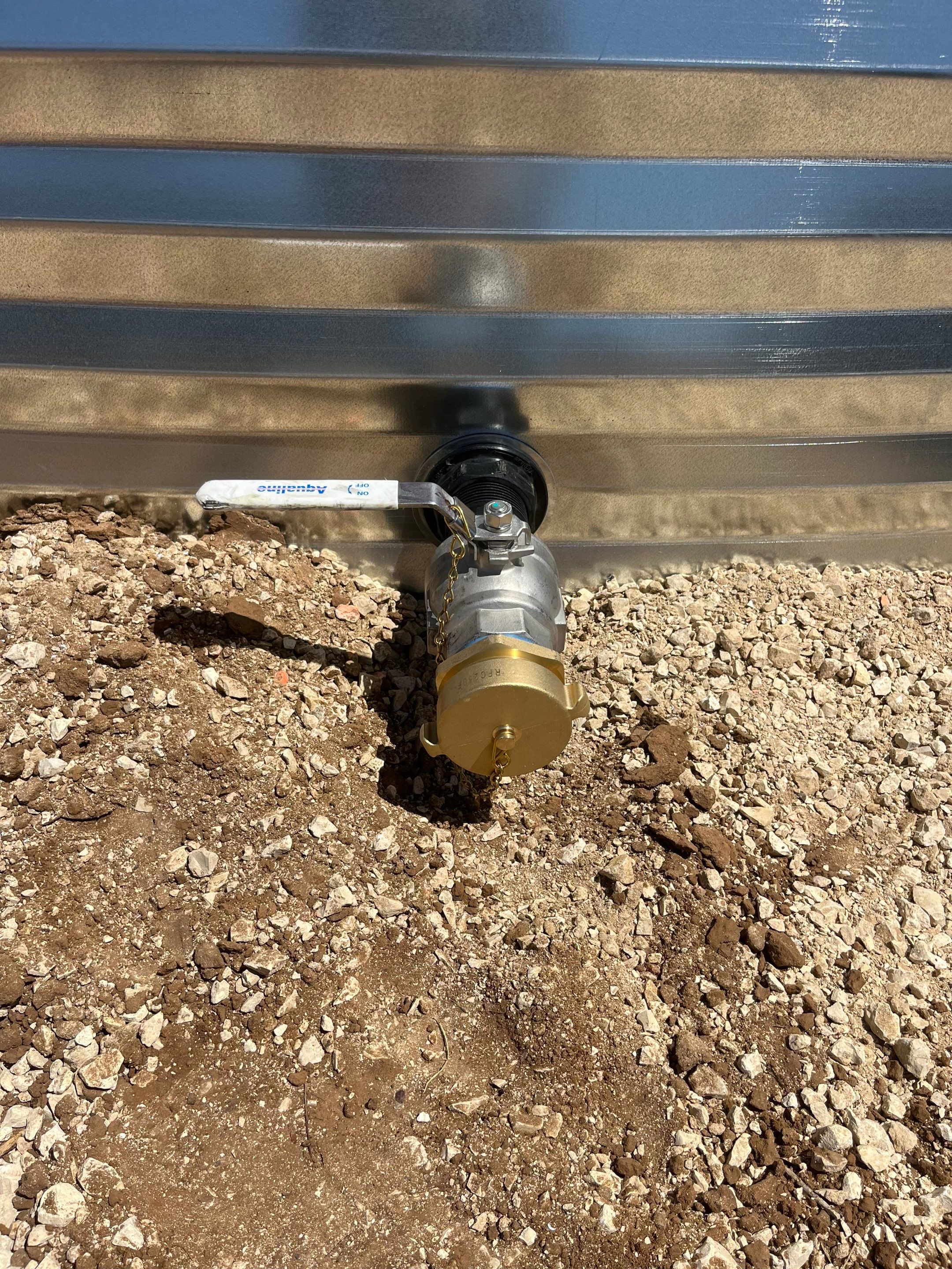55.2K - Dome - Silver using Aqualine Tank - 3602D by Hill Country Rain Water