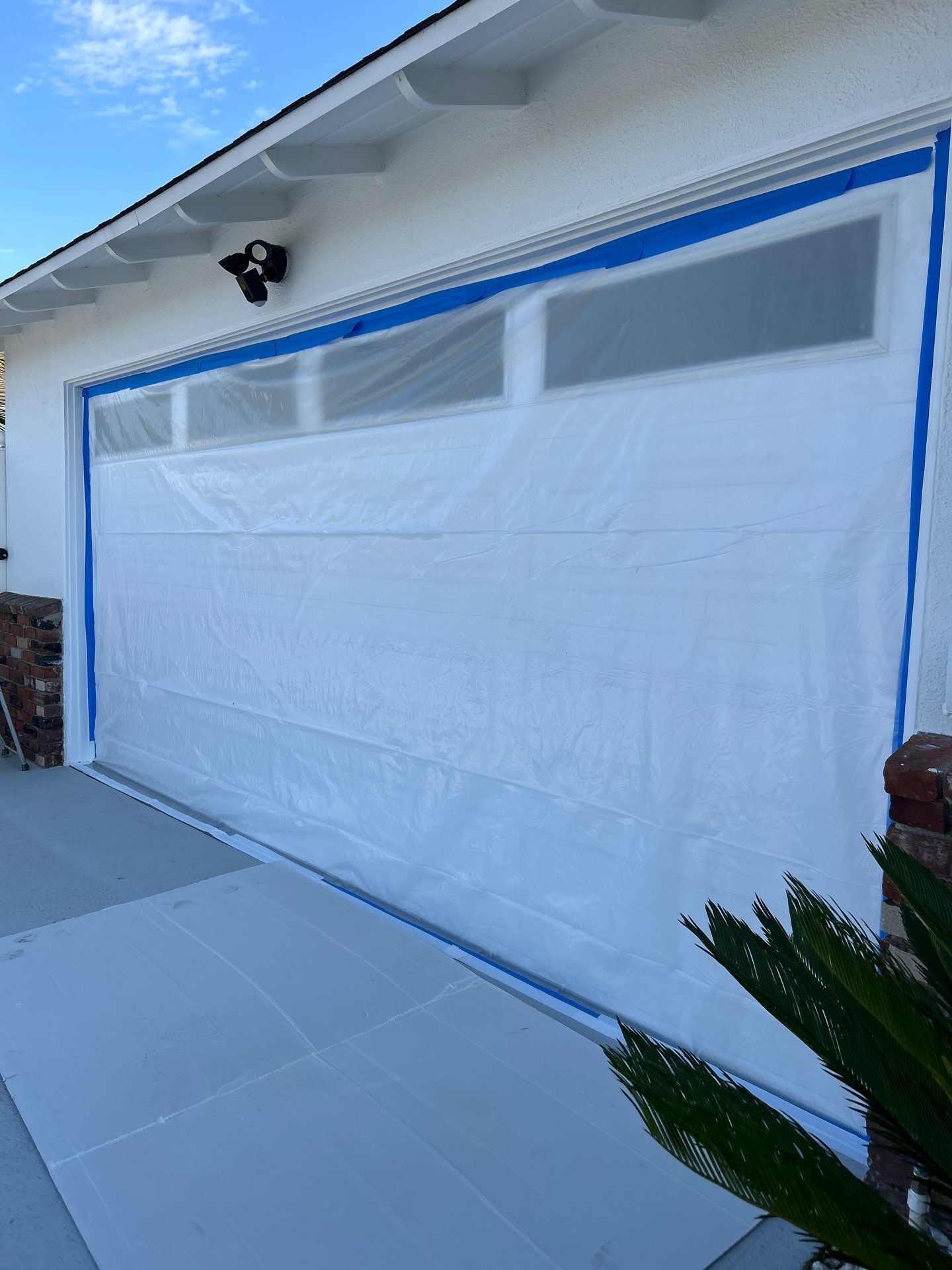 Sandblasting Paint Off Concrete Driveway In Downey, CA by La Power Washing Inc