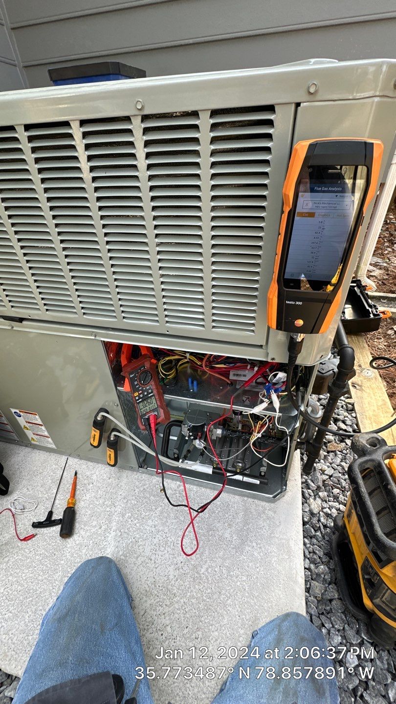 Trane Package Unit Installation by Nick's Mechanical LLC.