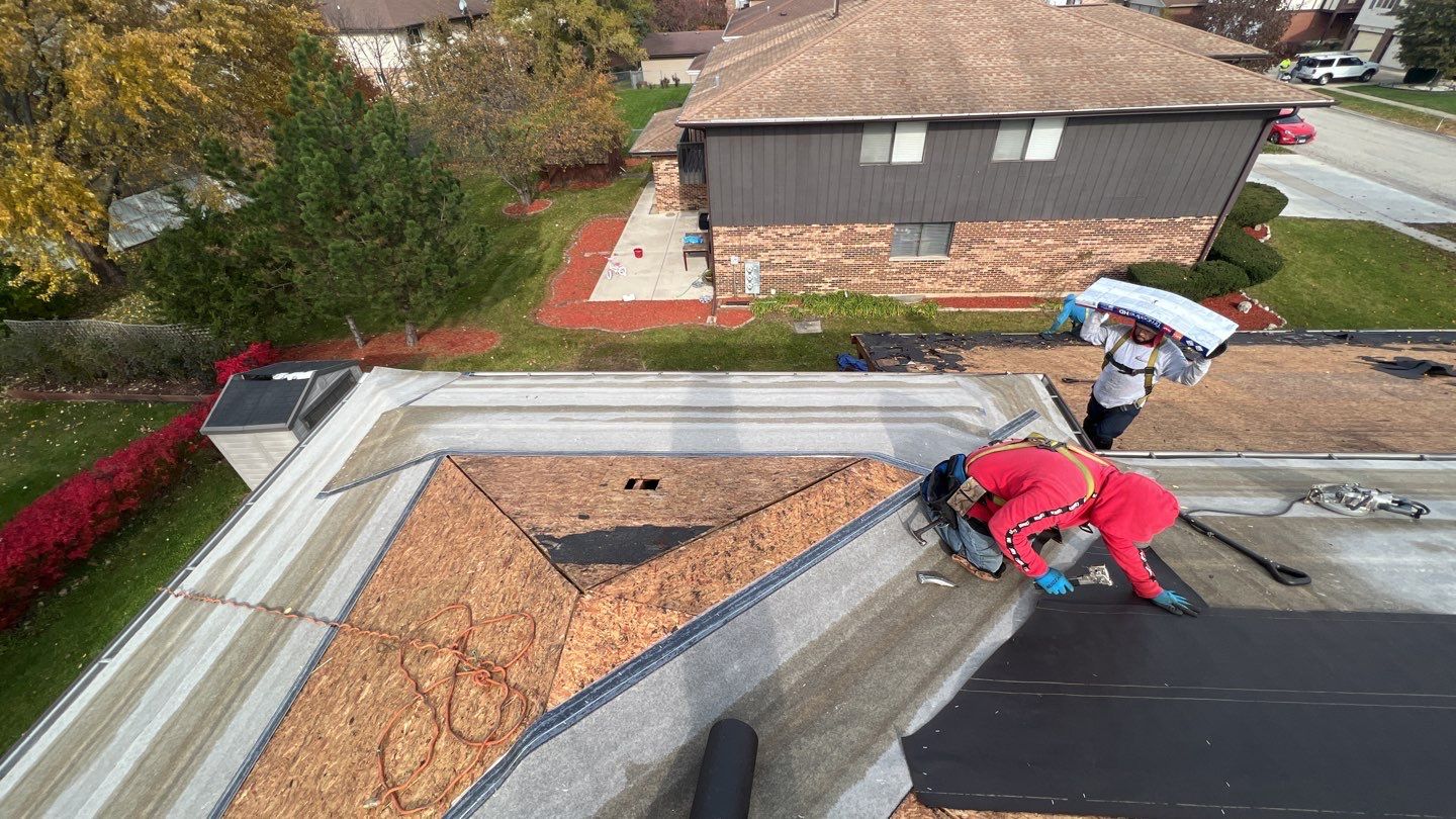 Multi-family unit roof replacement by Pro Home Services Inc