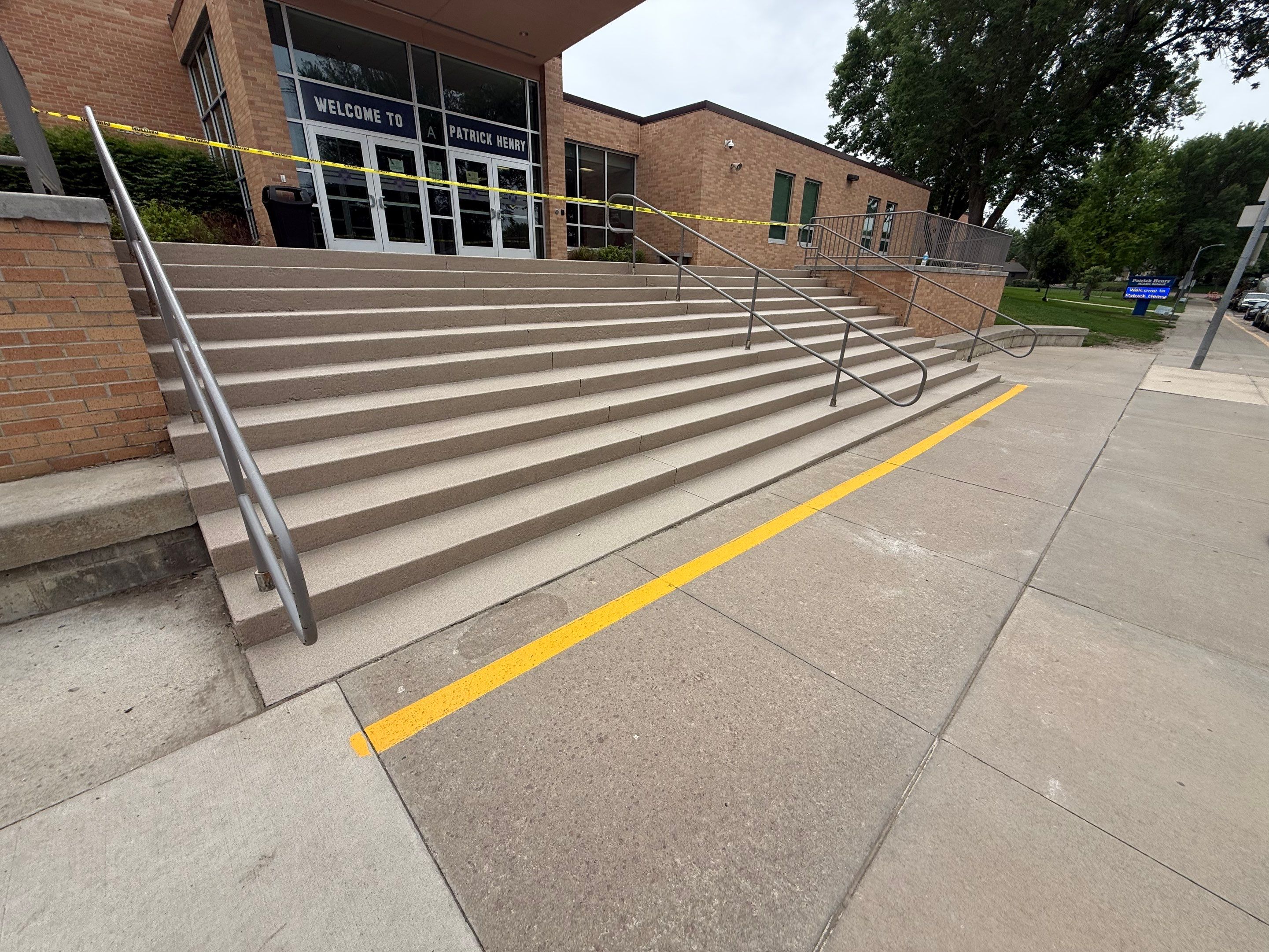 Concrete Stair Repair and Protective Coating in Sioux Falls by Select Painting, Coatings & Garage Cabinets