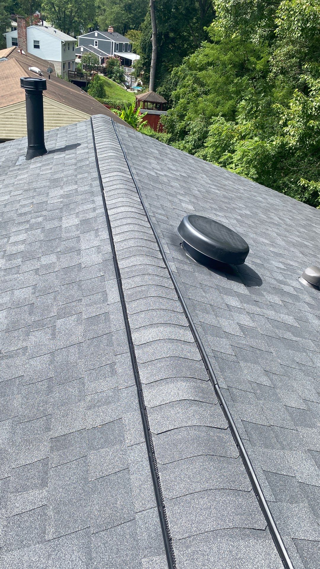 Burke: Residential Roof Installation with CertainTeed Landmark Pro Designer Shingles in Max Def Charcoal Black by RM Banning, Inc.