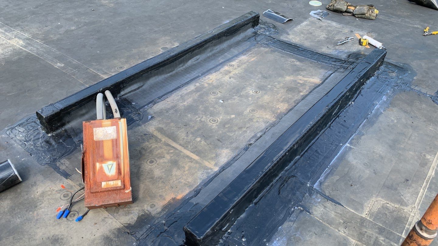 Commercial Roofing Repair using EPDM  by A Plus Exterior