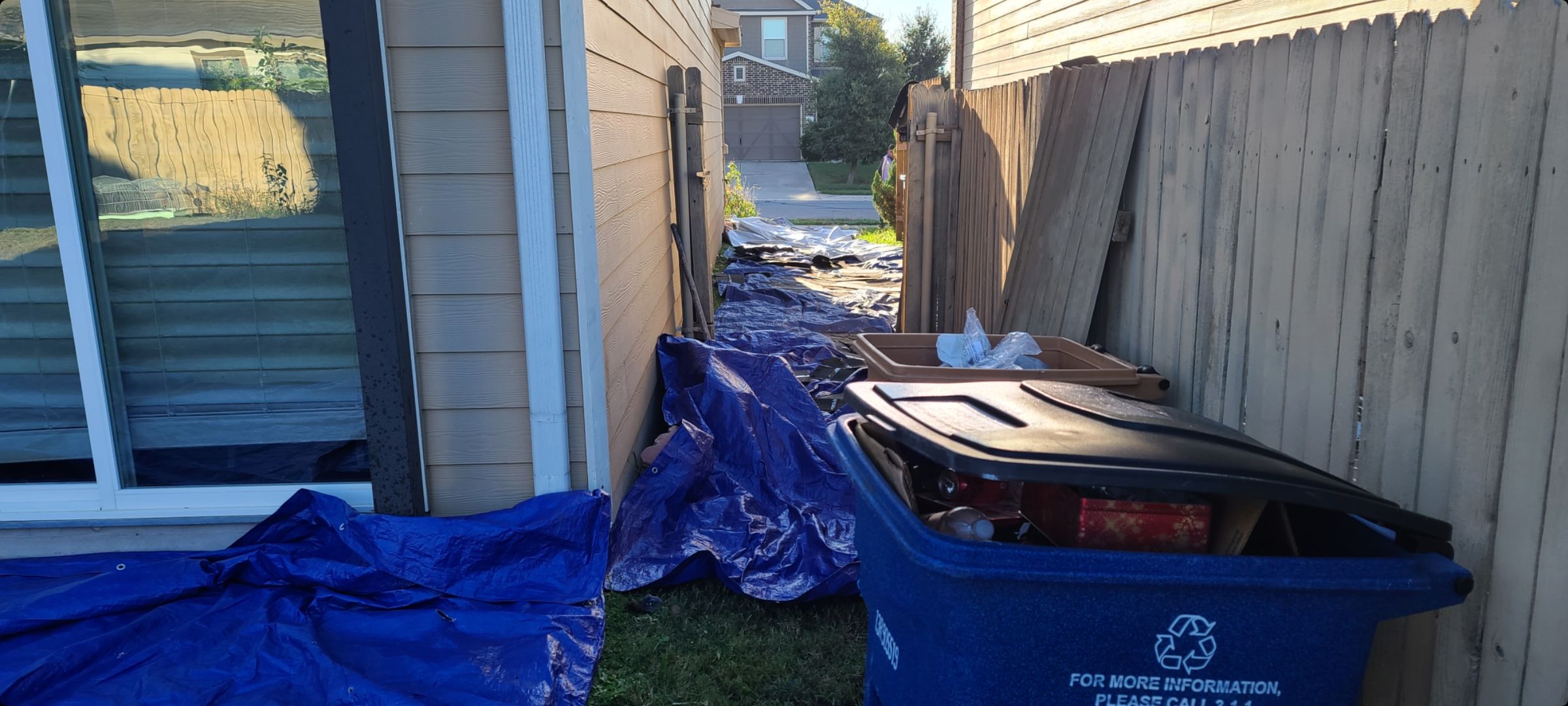 Hail Damage Restoration for Austin Two-Story Residential Home by Caliber Restoration LLC