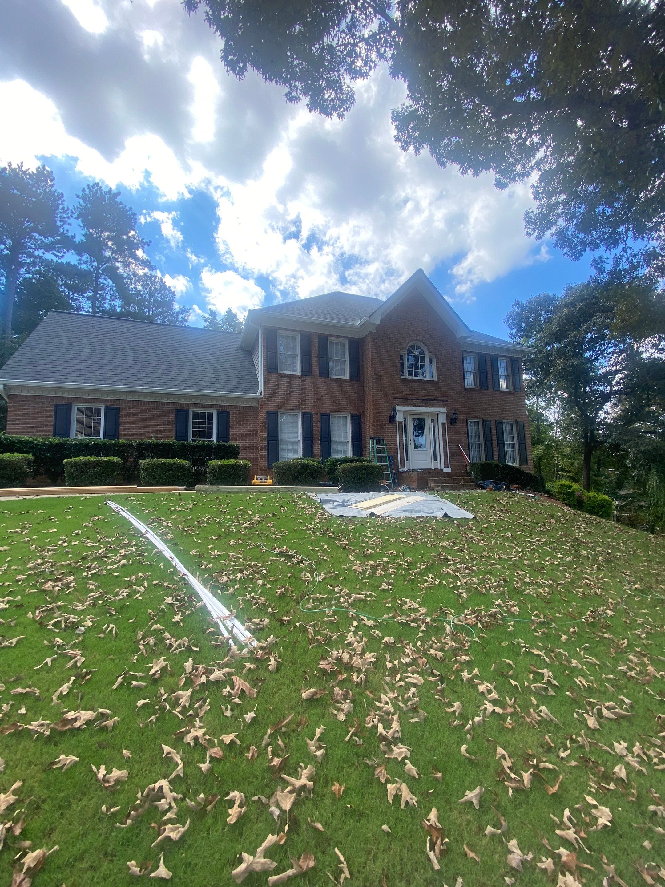 Custom Portico Construction and Siding Replacement in Alpharetta by Swift Home Renovations