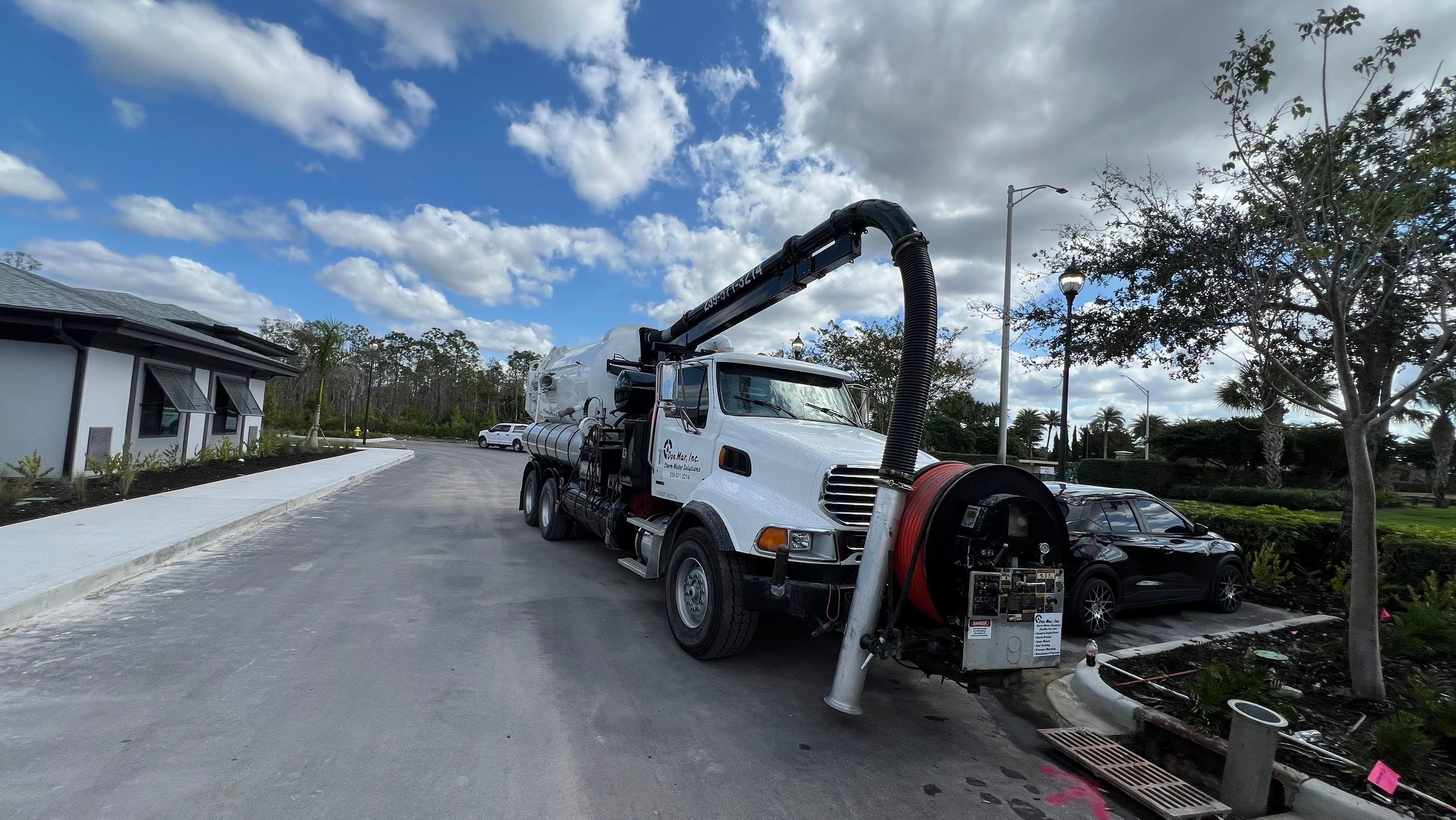 New Construction Stormwater Catch Basin Cleaning by Don Mar, Inc. Storm Water Solutions