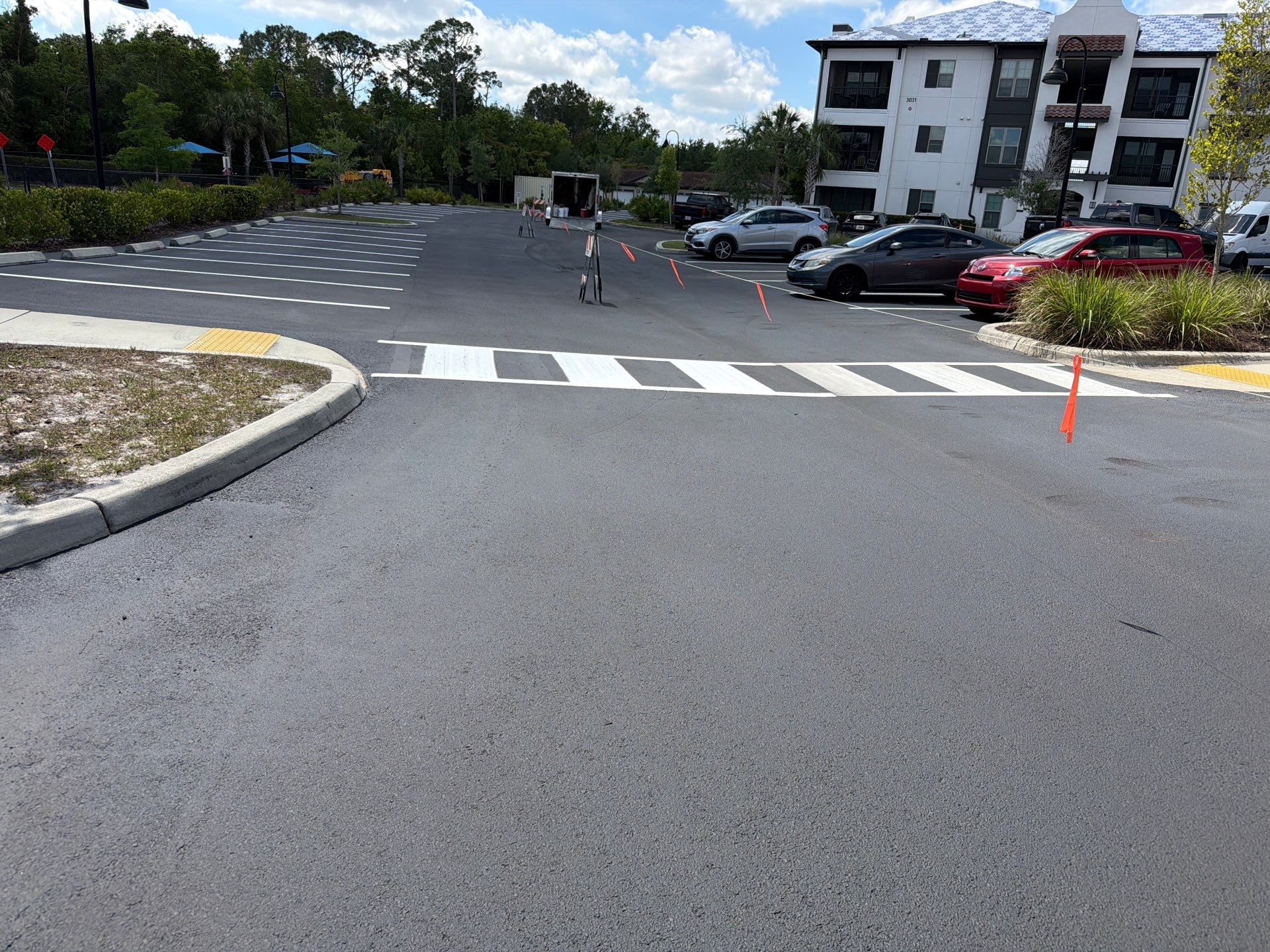 Line Striping - New Layout by Everline Coatings & Services - Southwest FL
