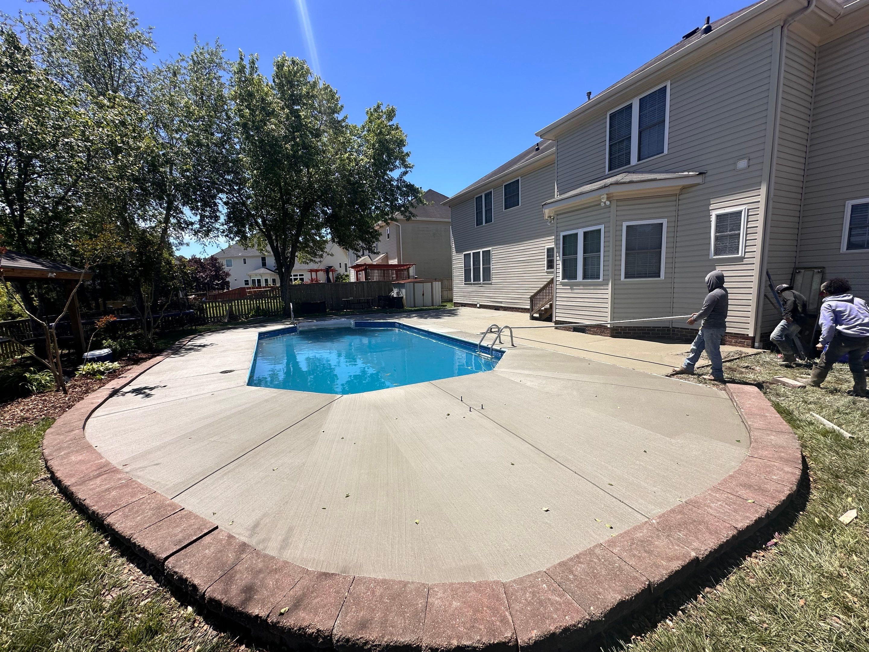 Project in Virginia Beach by Sam The Concrete Man Virginia Beach