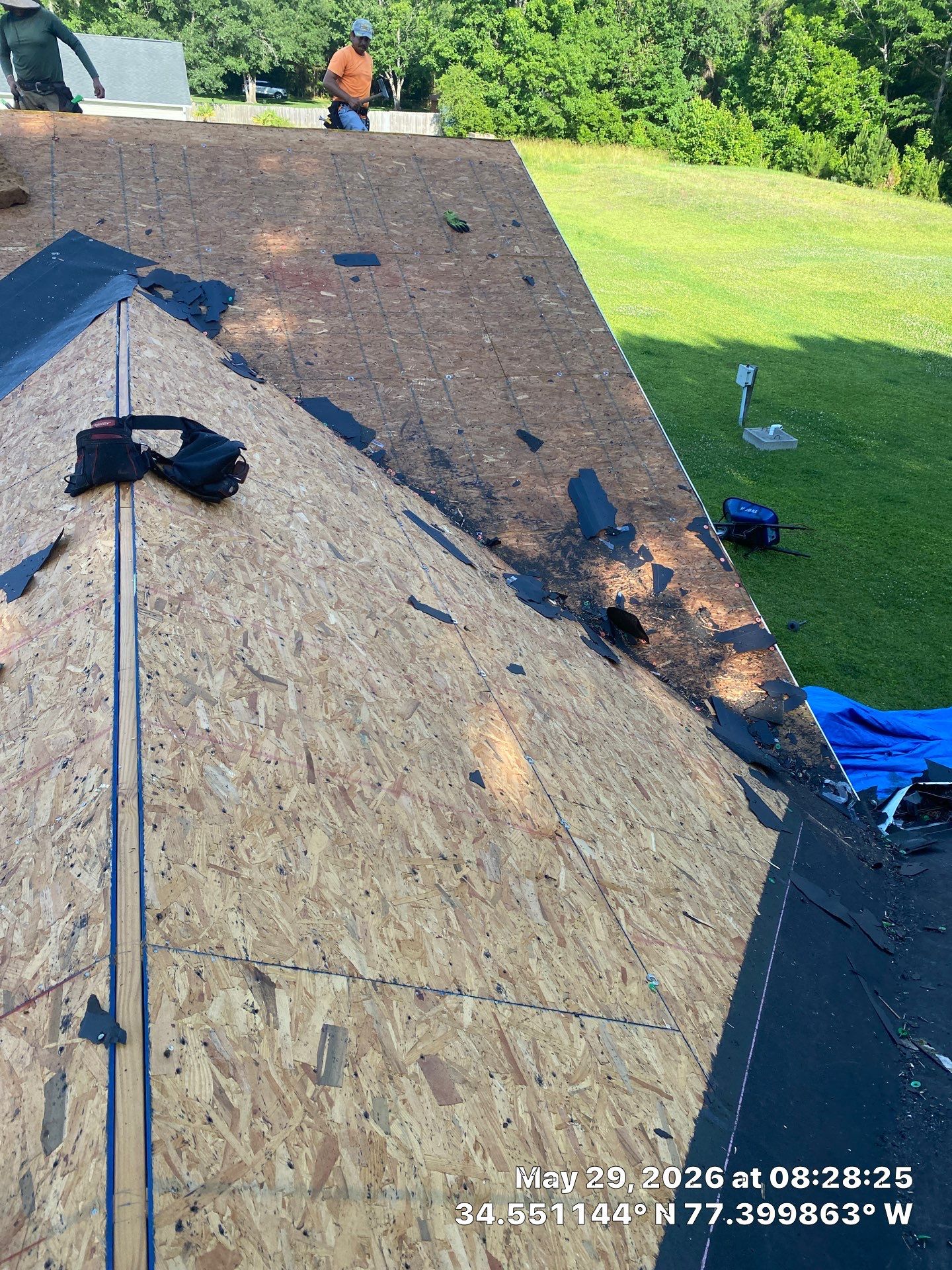 Fortified Roof Replacement in Sneads Ferry, NC using Certainteed Landmark Max Def Charcoal Black by RGR Construction and Roofing, LLC